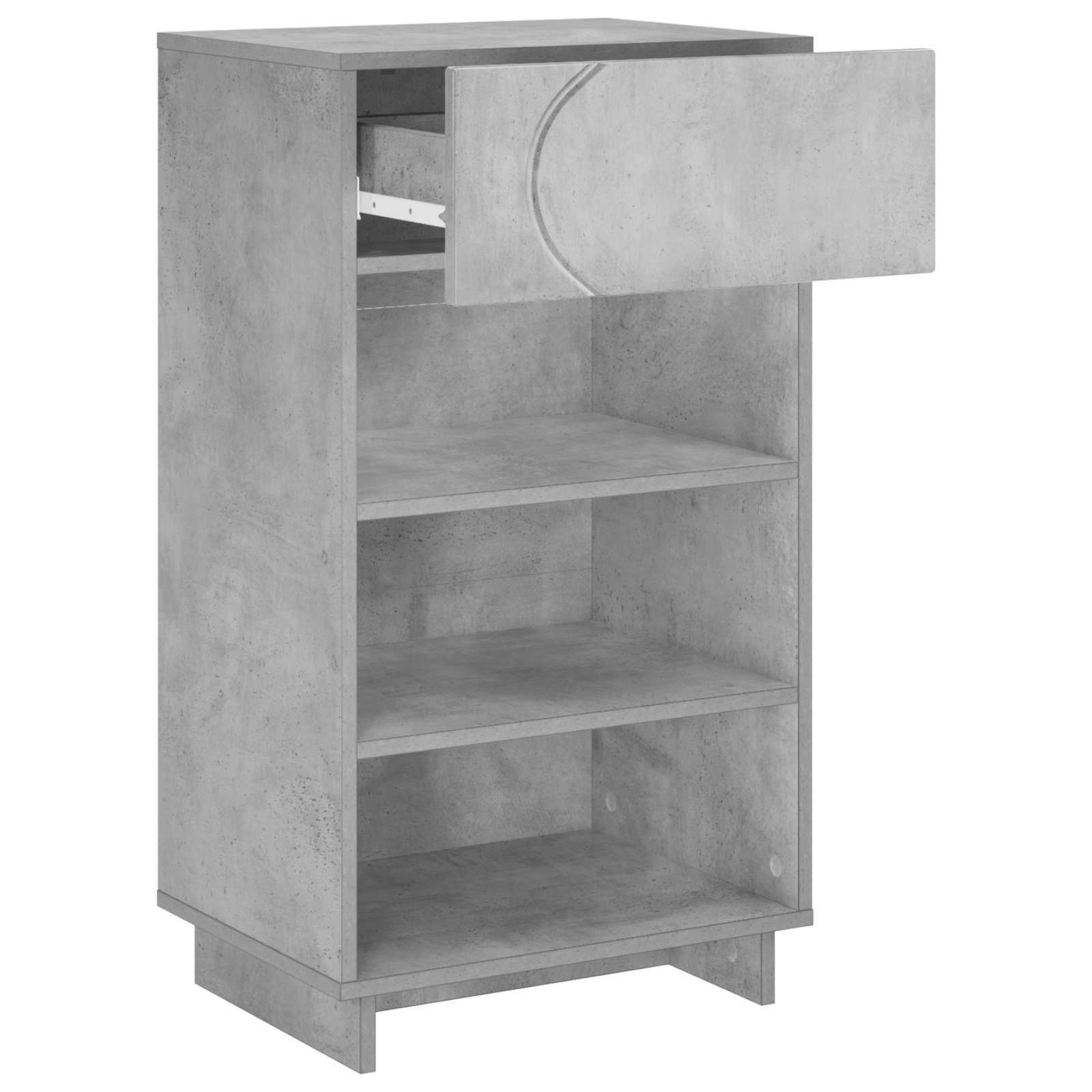 Scarpiera 48 x 38 x 87,5 cm Legno ingegnerizzato Grigio Cemento
