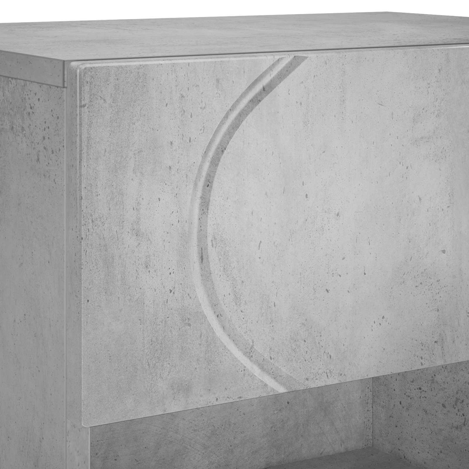 Scarpiera 48 x 38 x 87,5 cm Legno ingegnerizzato Grigio Cemento