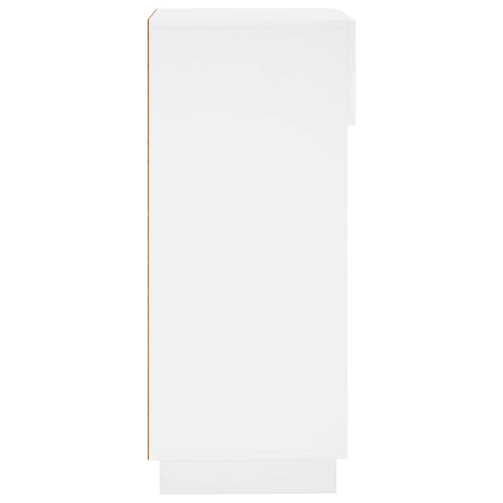 Scarpiera 48 x 38 x 87,5 cm Legno ingegnerizzato Bianco Lucido