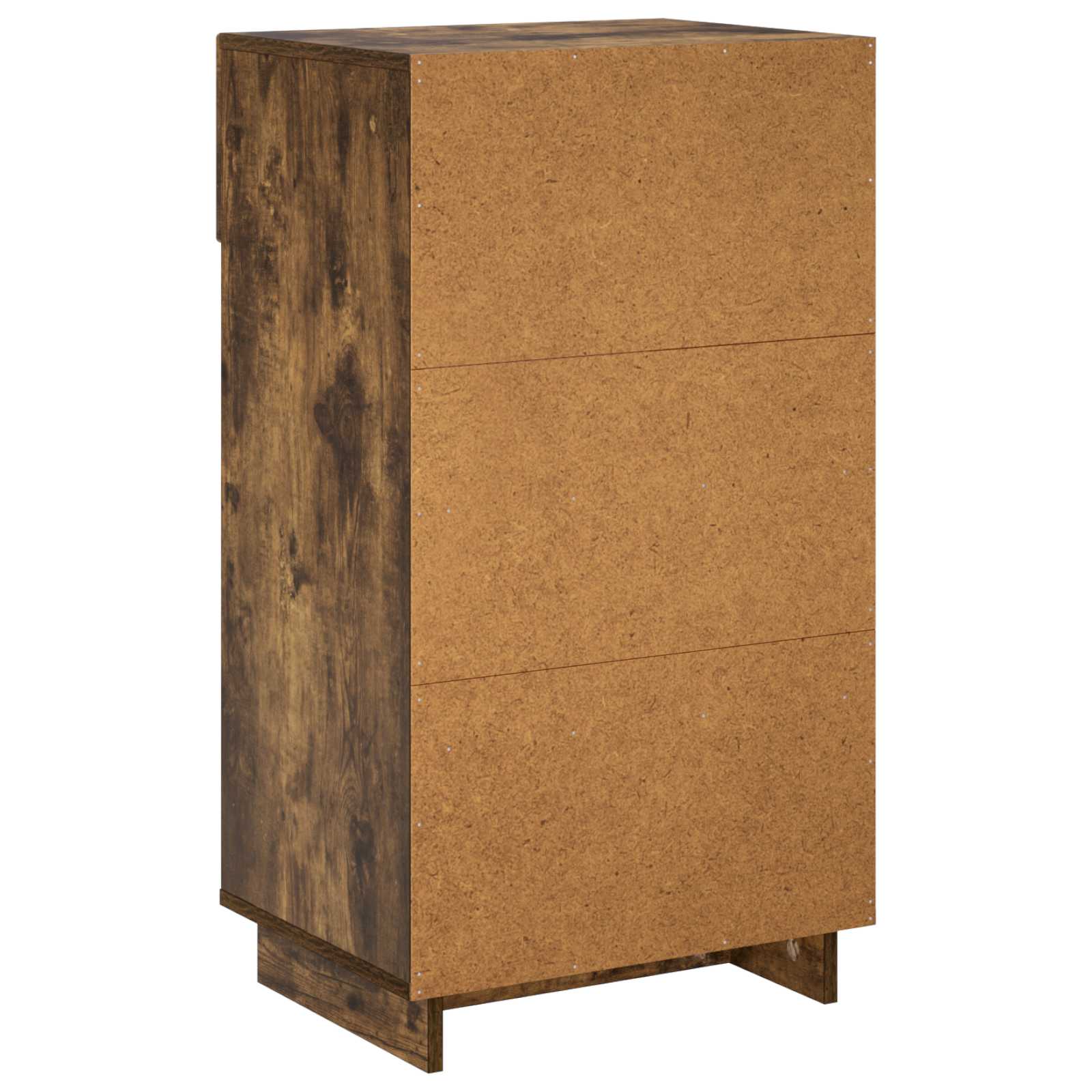 Scarpiera 48 x 38 x 87,5 cm Legno ingegnerizzato Rovere Fumo