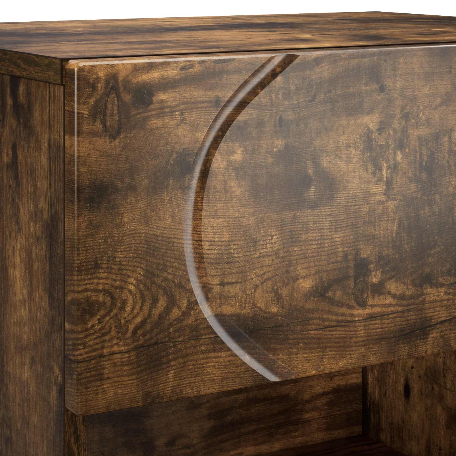 Scarpiera 48 x 38 x 87,5 cm Legno ingegnerizzato Rovere Fumo