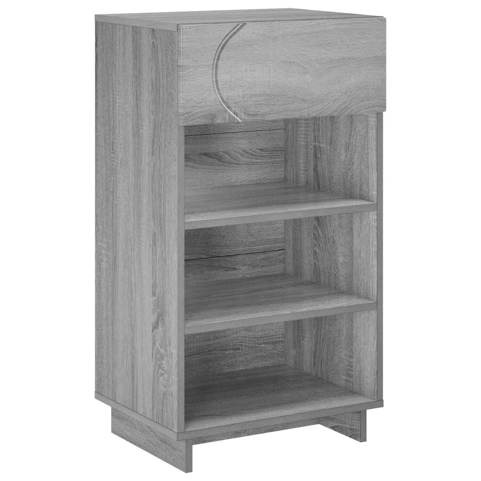 Scarpiera 48 x 38 x 87,5 cm Legno ingegnerizzato Sonoma grigio