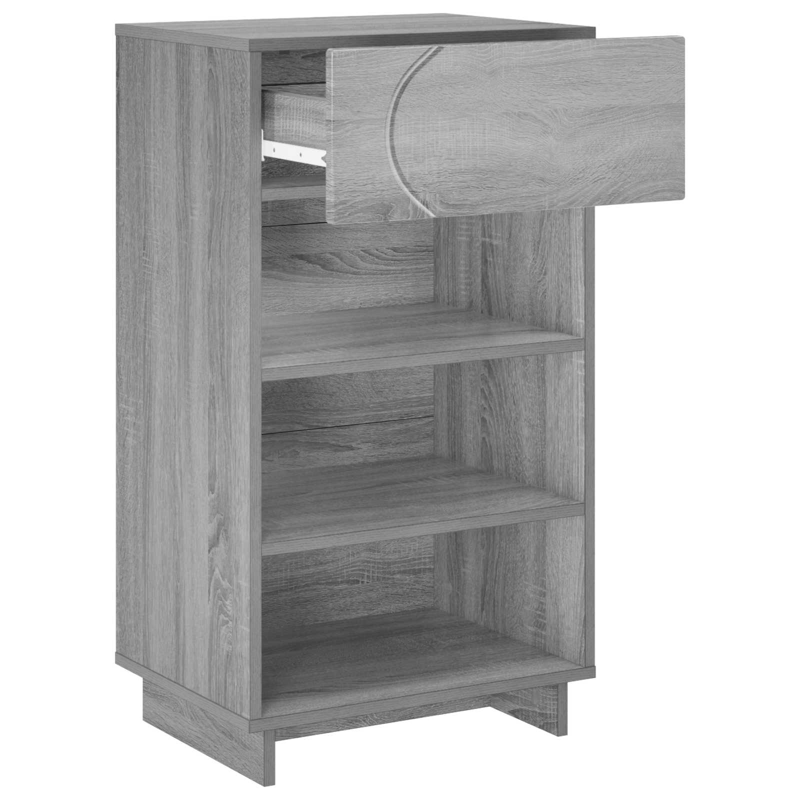 Scarpiera 48 x 38 x 87,5 cm Legno ingegnerizzato Sonoma grigio