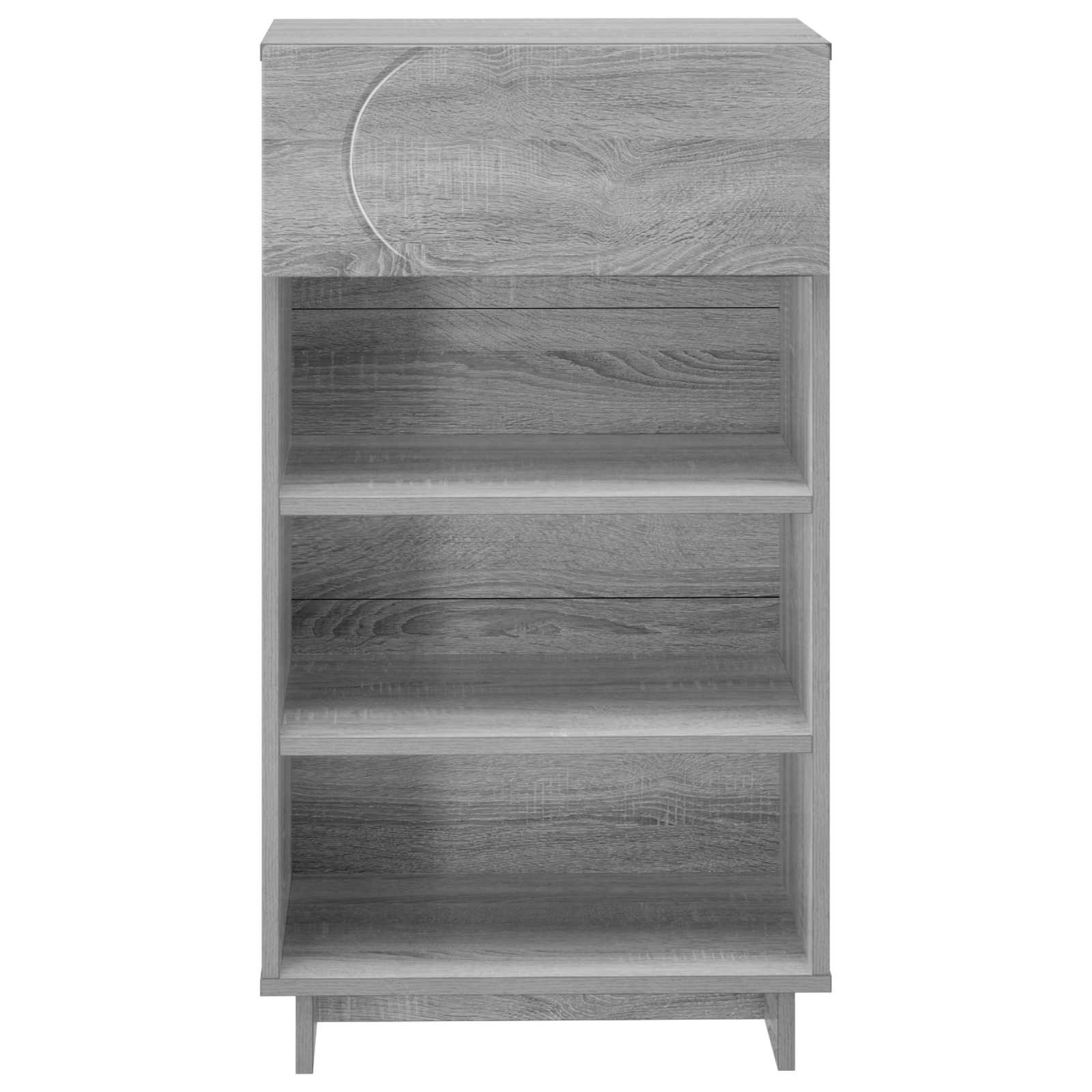 Scarpiera 48 x 38 x 87,5 cm Legno ingegnerizzato Sonoma grigio