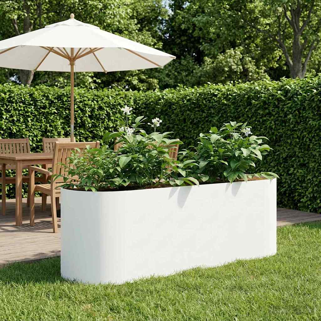 Letto rialzato da giardino Bianco 120 x 40 x 40 cm