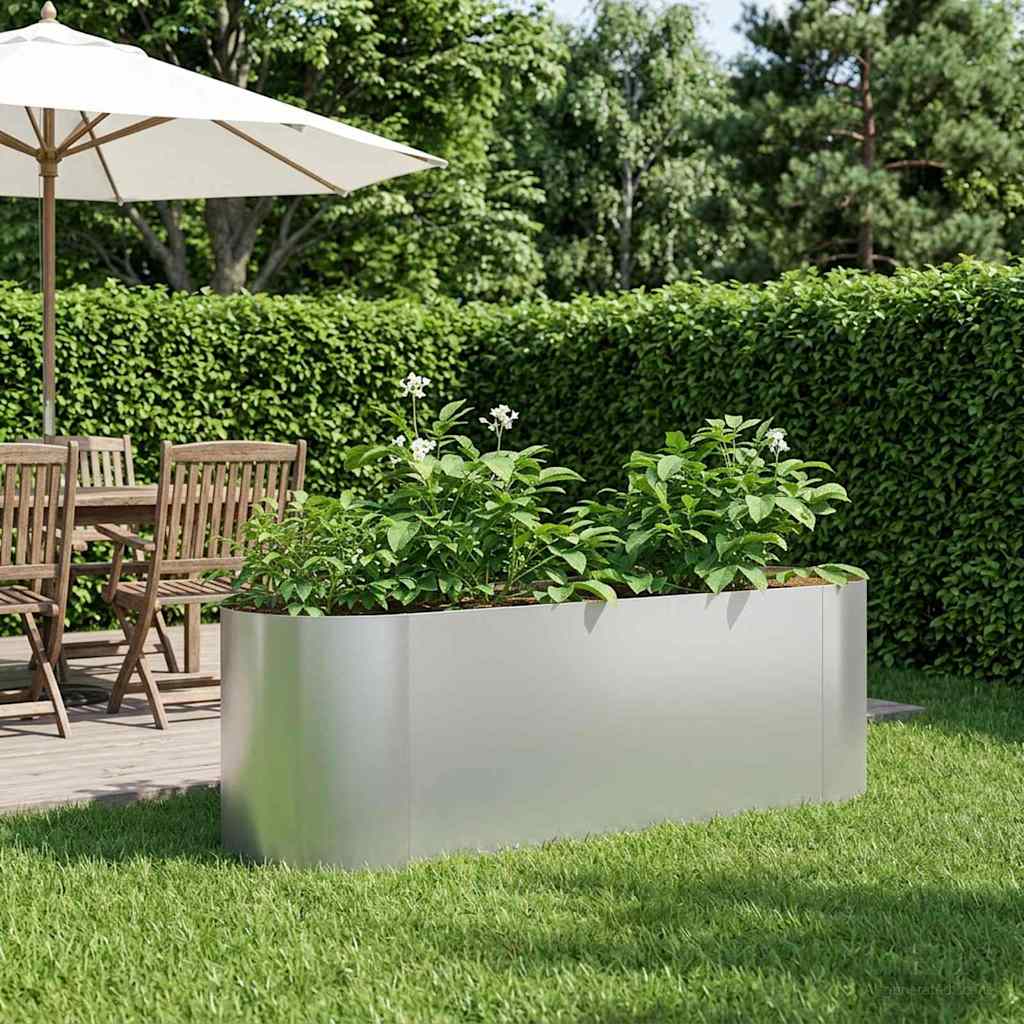 Letto rialzato da giardino Acciaio zincato 120 x 40 x 40 cm