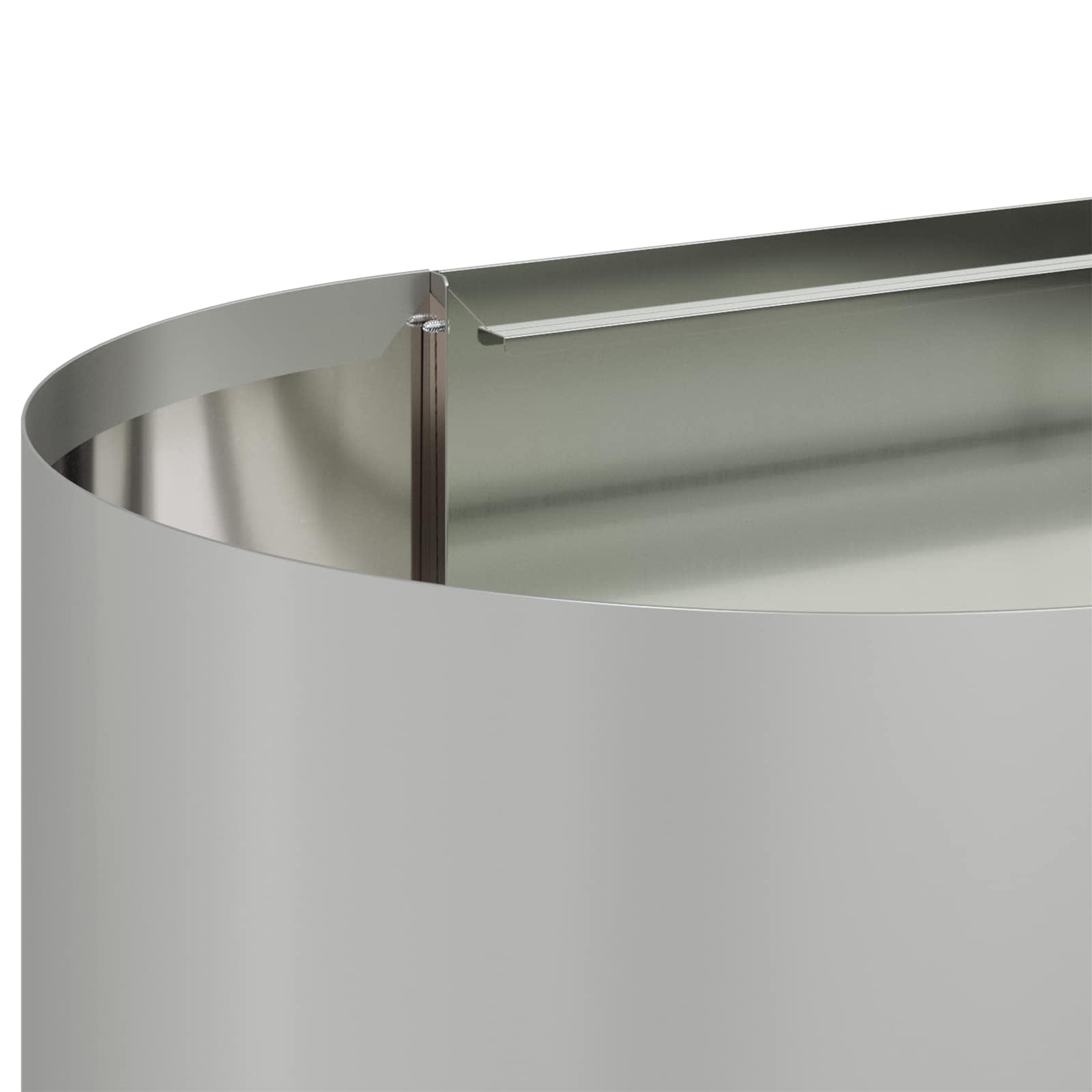 Letto rialzato da giardino Acciaio zincato 120 x 40 x 40 cm