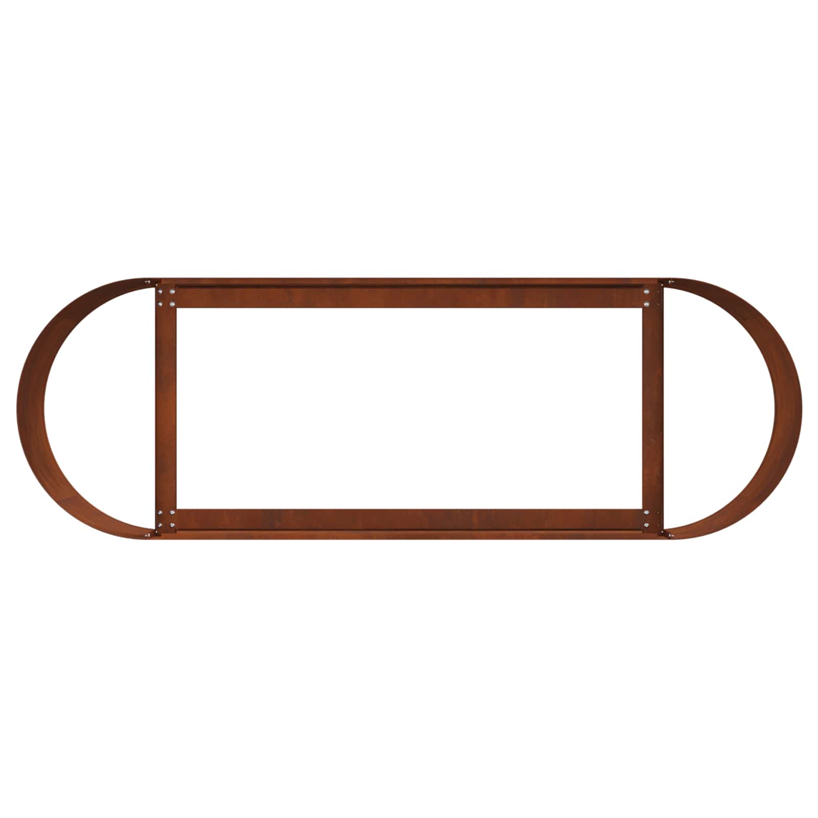 Letto rialzato da giardino Acciaio Corten 120 x 40 x 40 cm