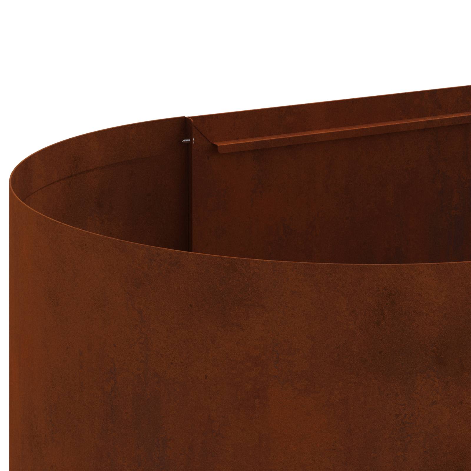 Letto rialzato da giardino Acciaio Corten 120 x 40 x 40 cm