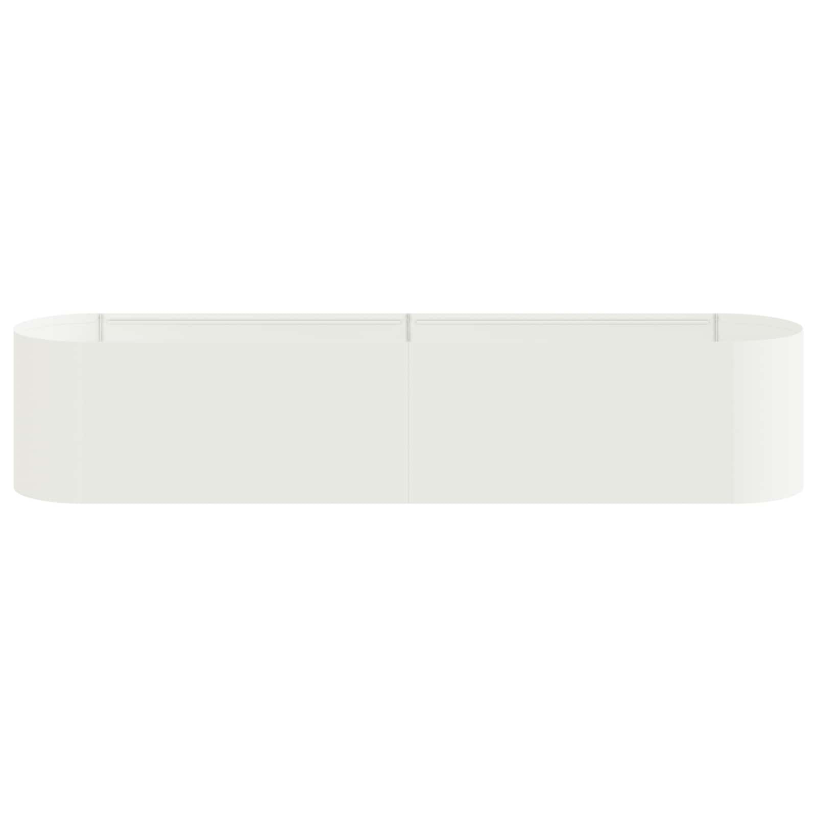 Letto rialzato da giardino Bianco 200 x 40 x 40 cm
