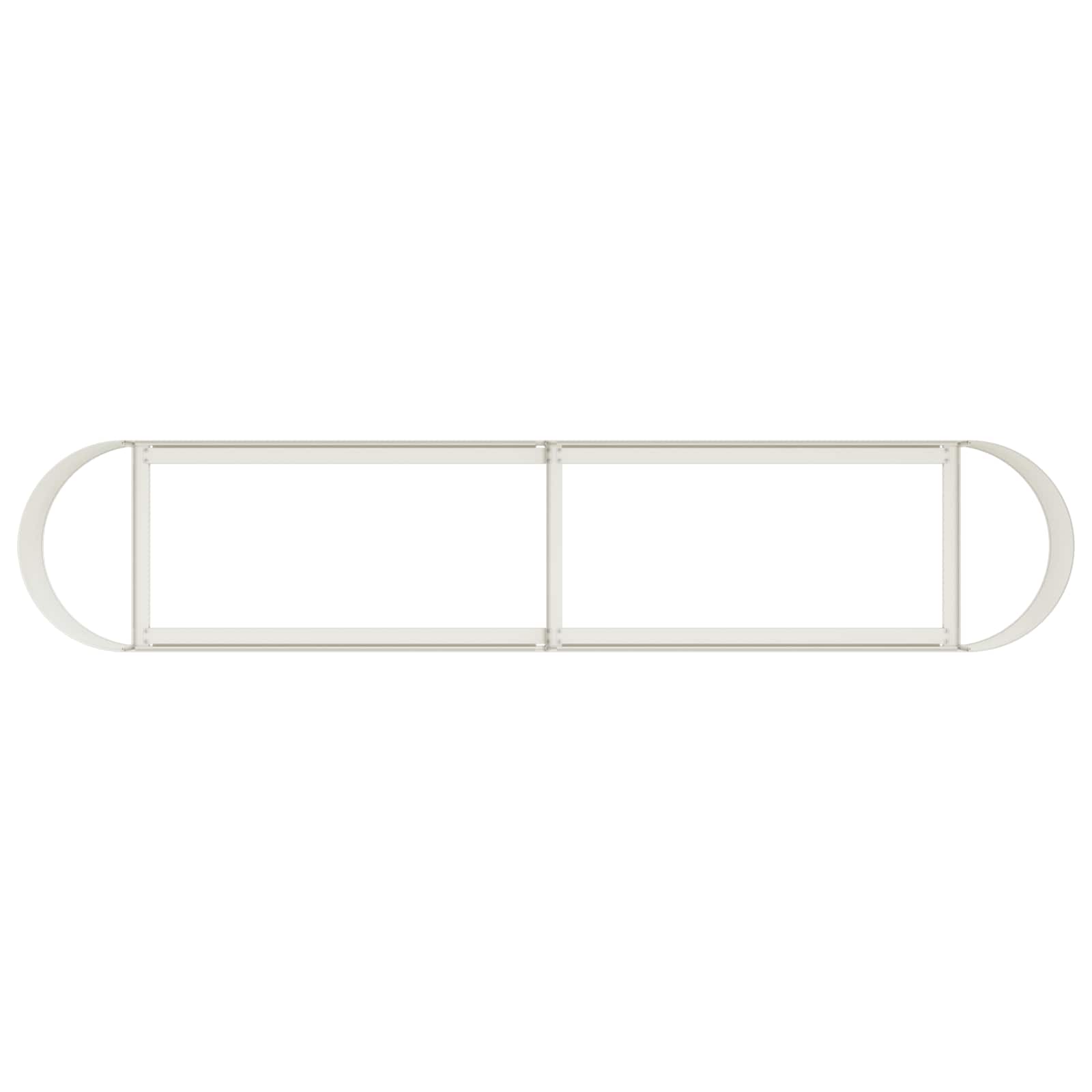 Letto rialzato da giardino Bianco 200 x 40 x 40 cm