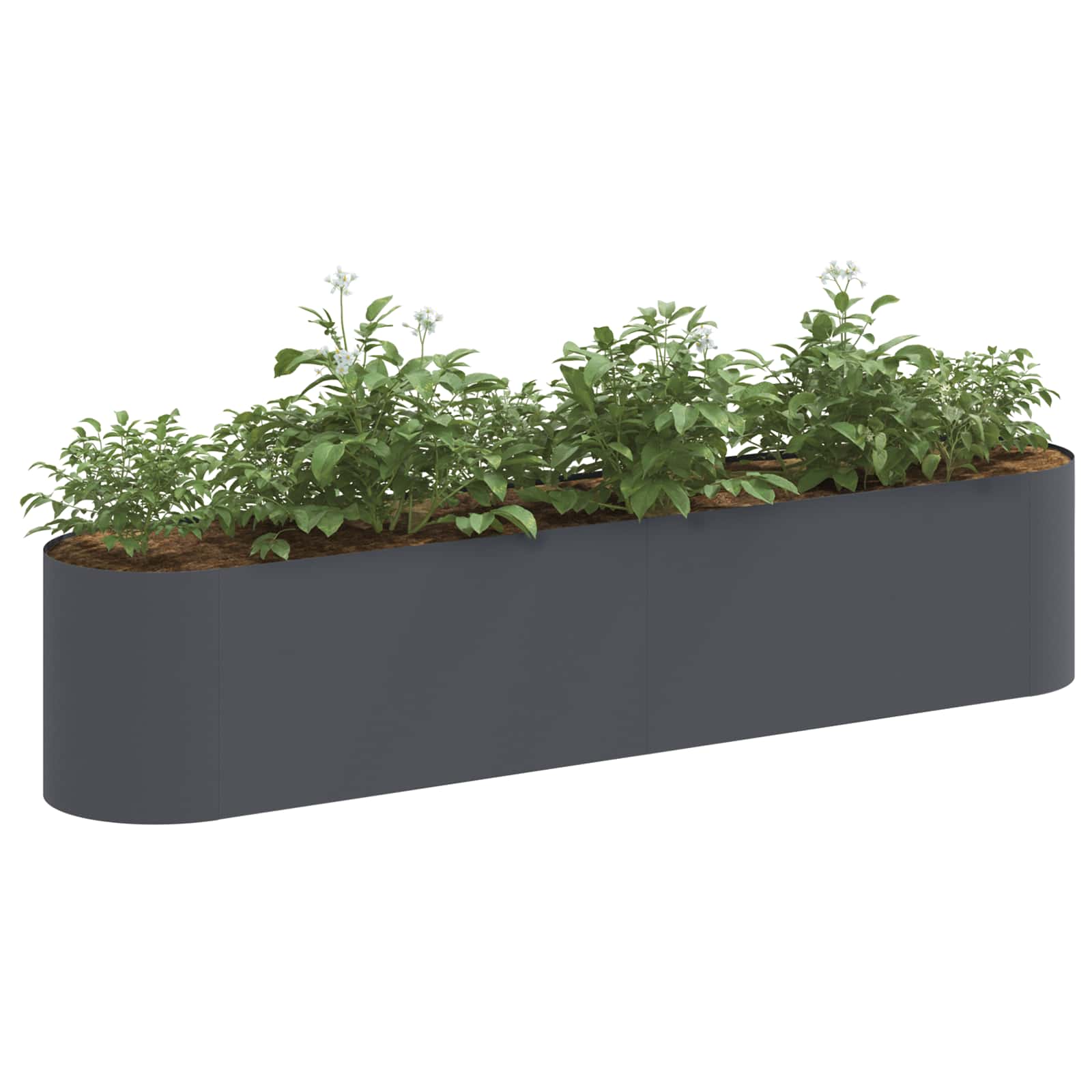 Letto rialzato da giardino Antracite 200 x 40 x 40 cm