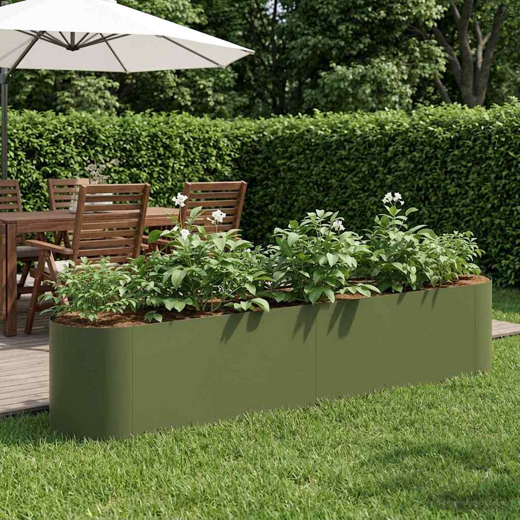 Letto rialzato da giardino Verde Oliva 200 x 40 x 40 cm