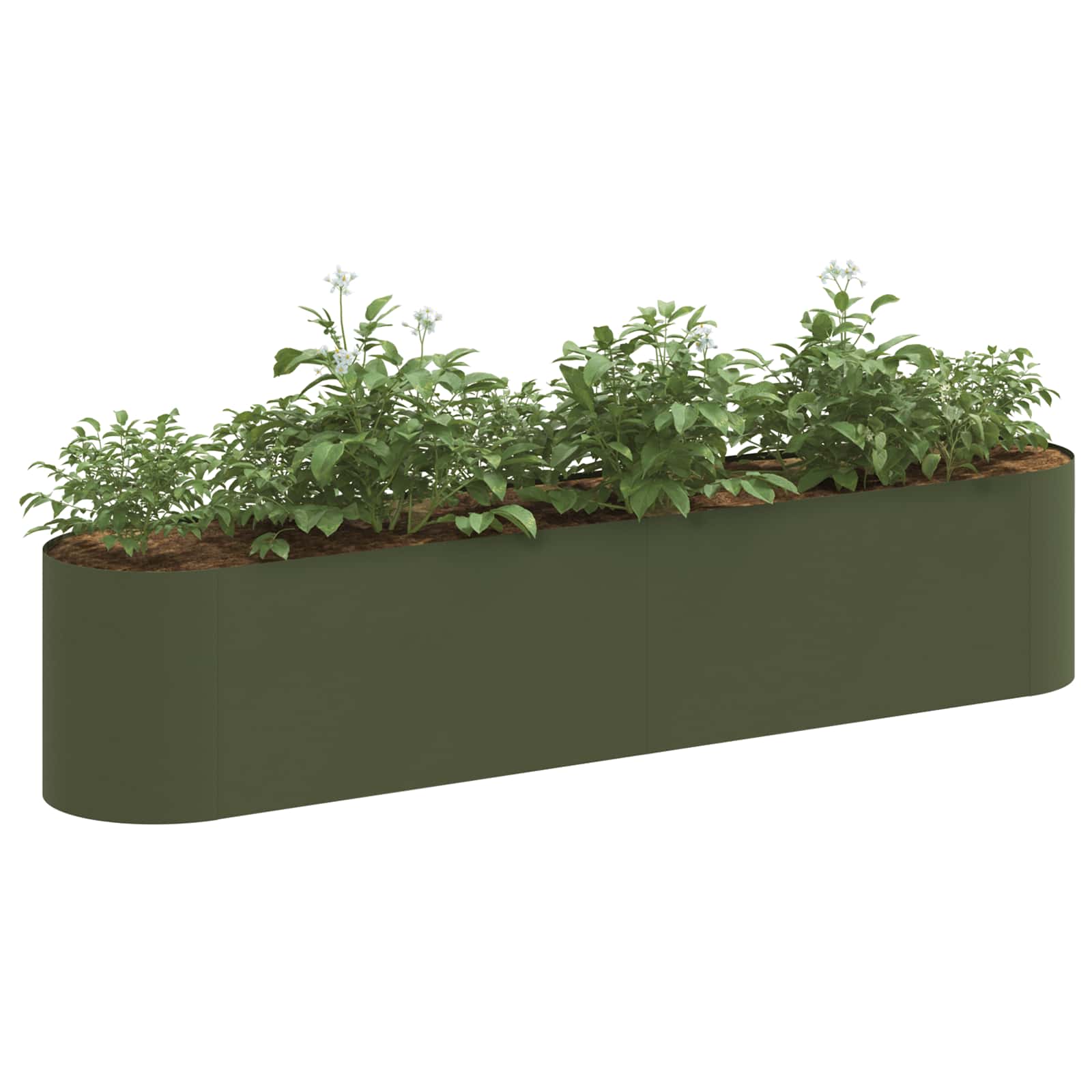 Letto rialzato da giardino Verde Oliva 200 x 40 x 40 cm