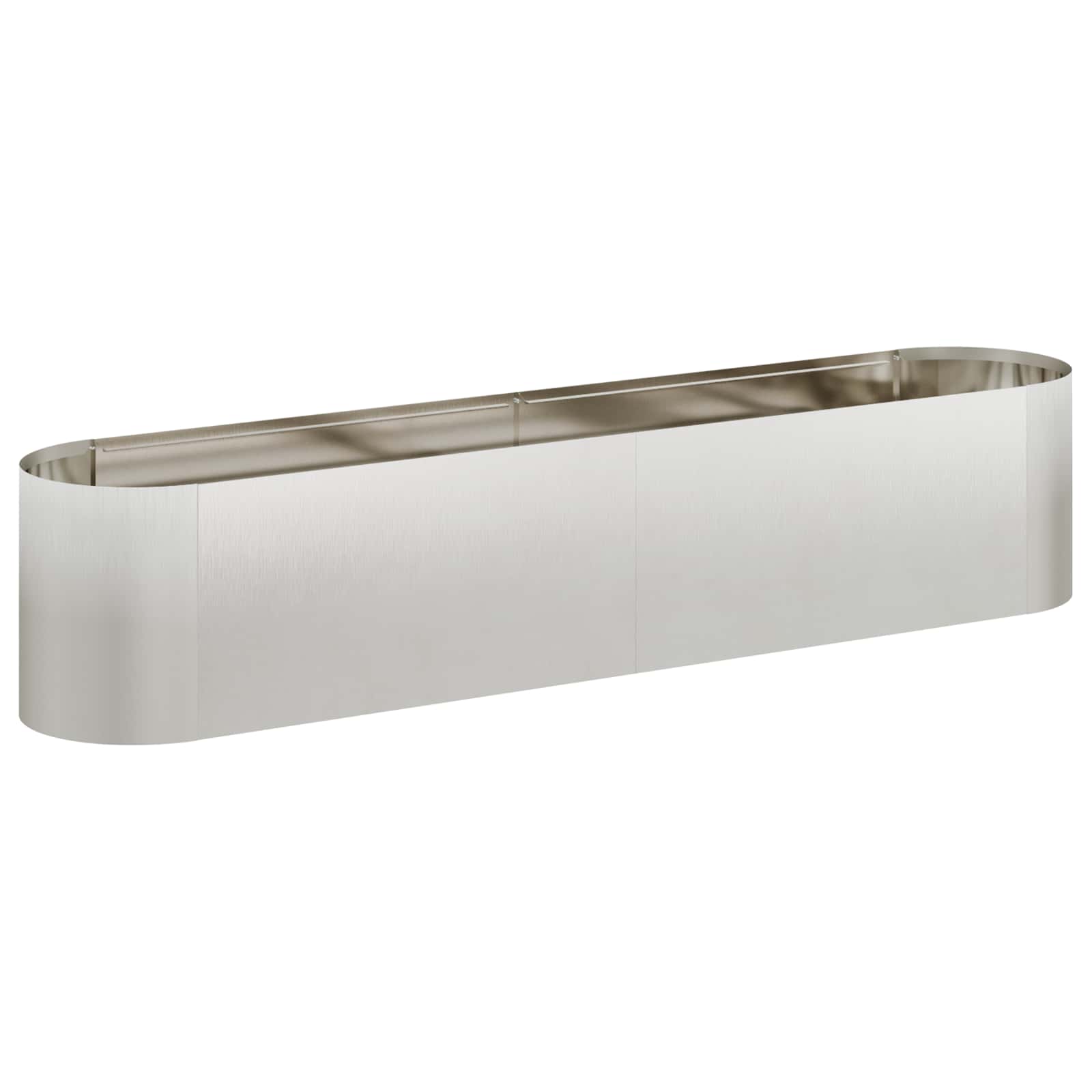 Letto rialzato da giardino Acciaio Inox 200 x 40 x 40 cm