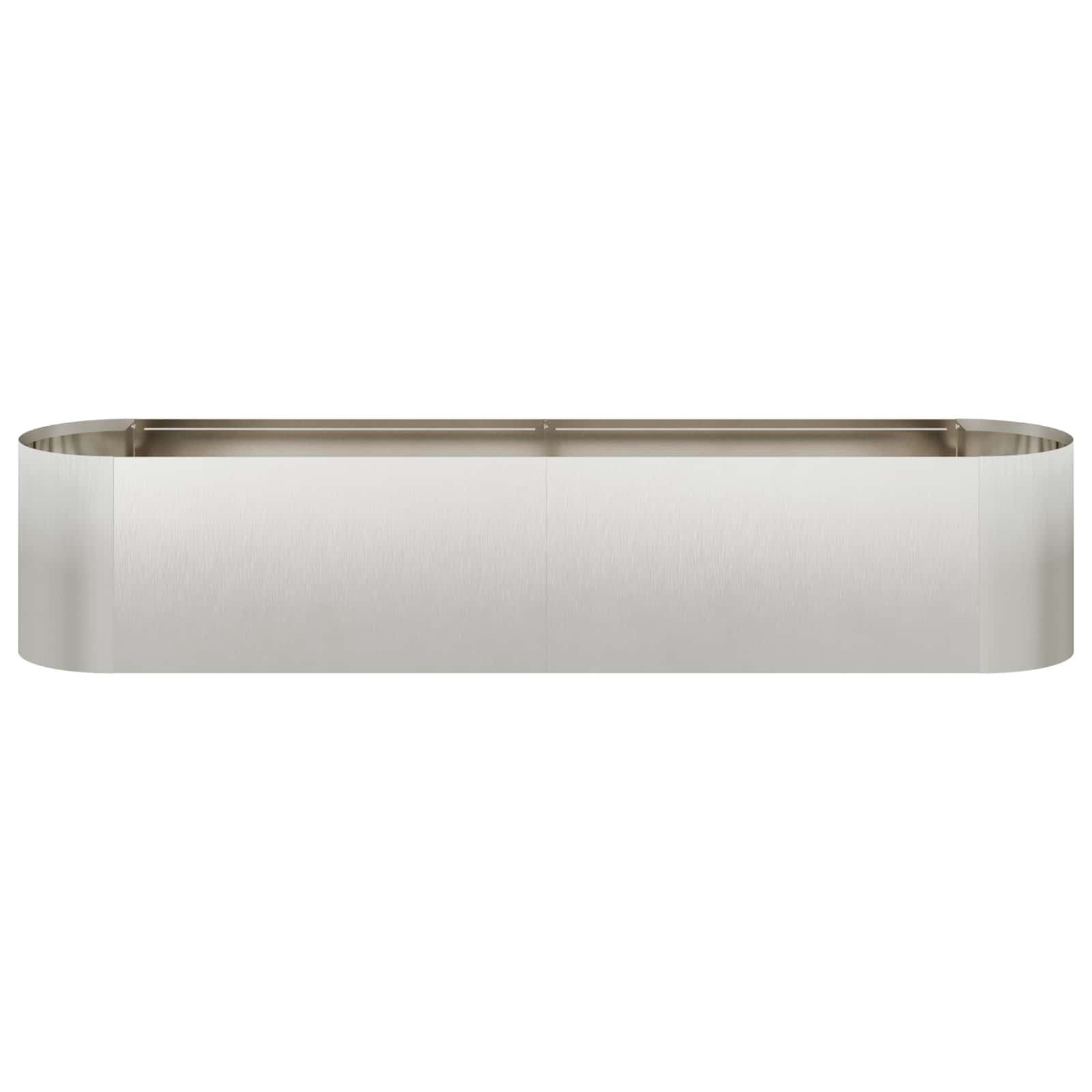 Letto rialzato da giardino Acciaio Inox 200 x 40 x 40 cm