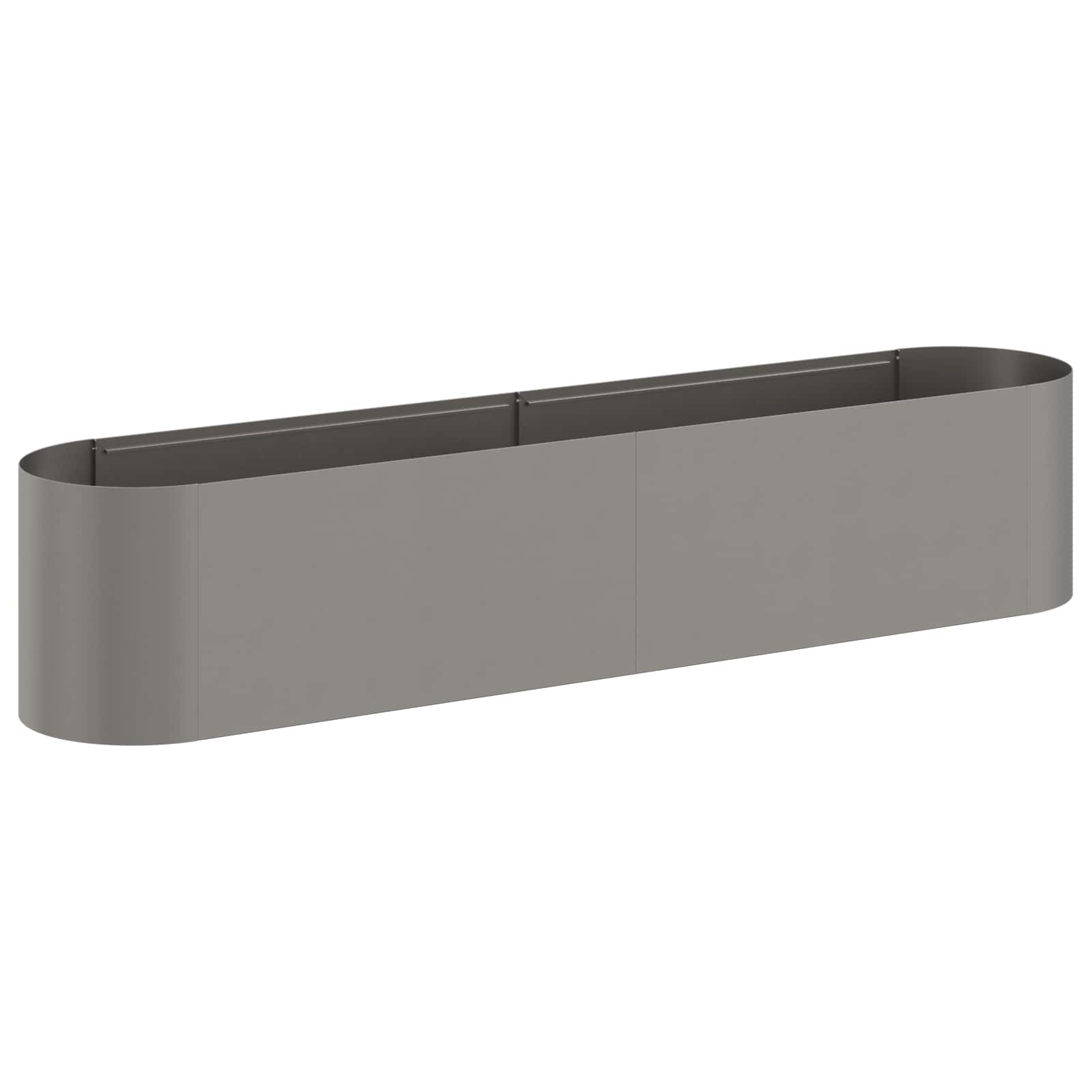 Letto rialzato da giardino Acciaio Corten 200 x 40 x 40 cm
