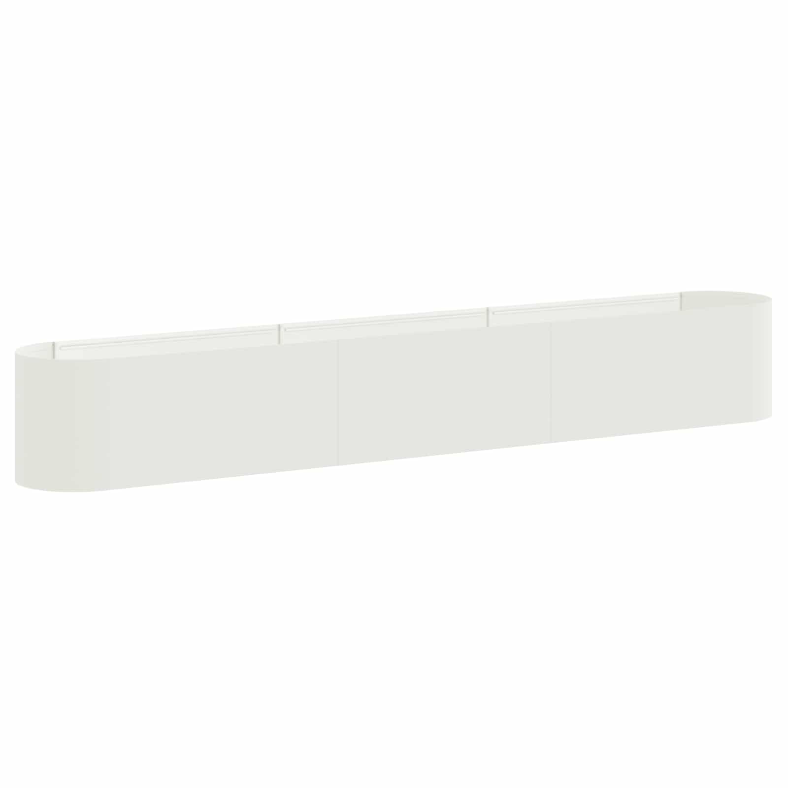 Letto rialzato da giardino Bianco 280 x 40 x 40 cm