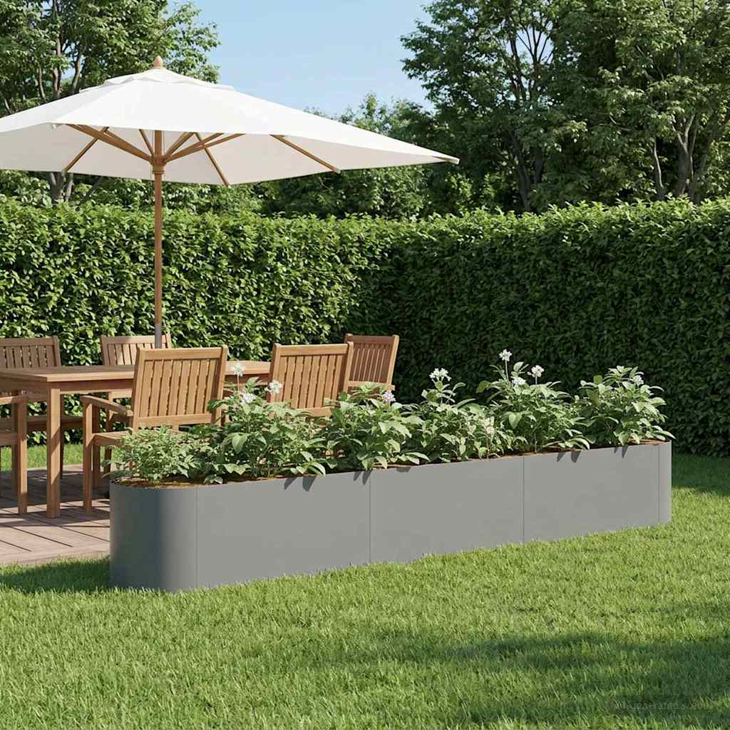 Letto rialzato da giardino Antracite 280 x 40 x 40 cm