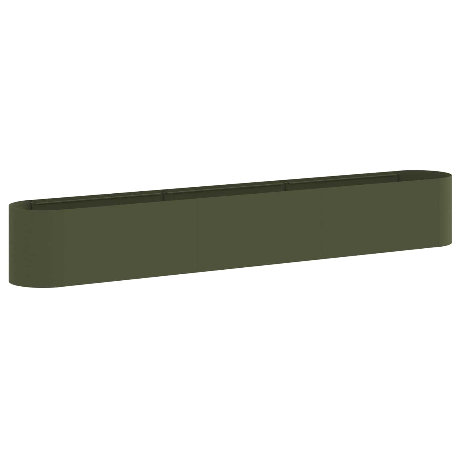 Letto rialzato da giardino Verde Oliva 280 x 40 x 40 cm