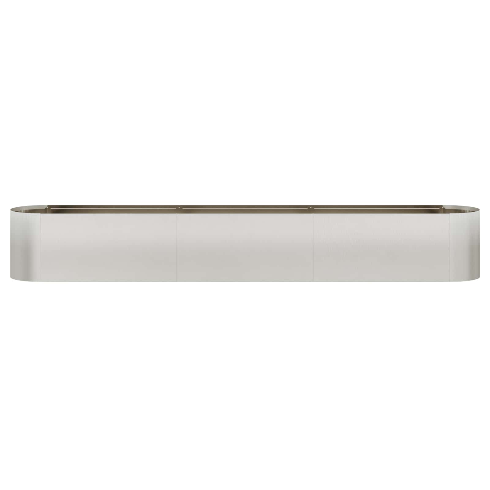 Letto rialzato da giardino Acciaio Inox 280 x 40 x 40 cm