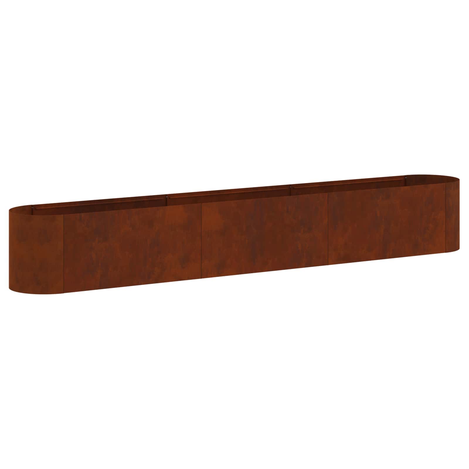 Letto rialzato da giardino Acciaio Corten 280 x 40 x 40 cm