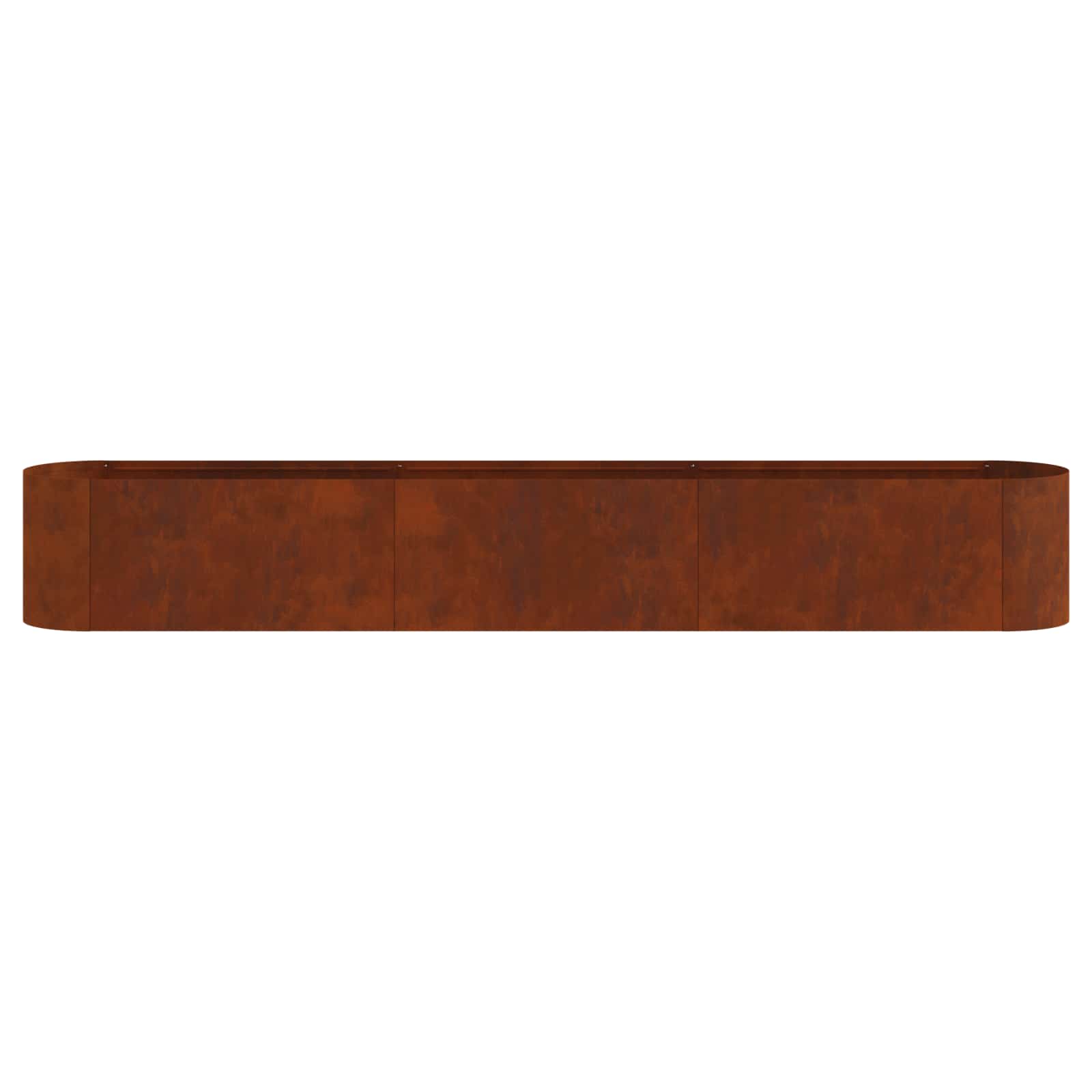 Letto rialzato da giardino Acciaio Corten 280 x 40 x 40 cm
