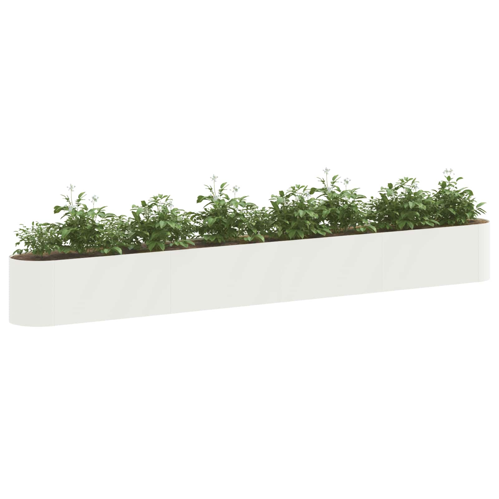 Letto rialzato da giardino Bianco 360 x 40 x 40 cm