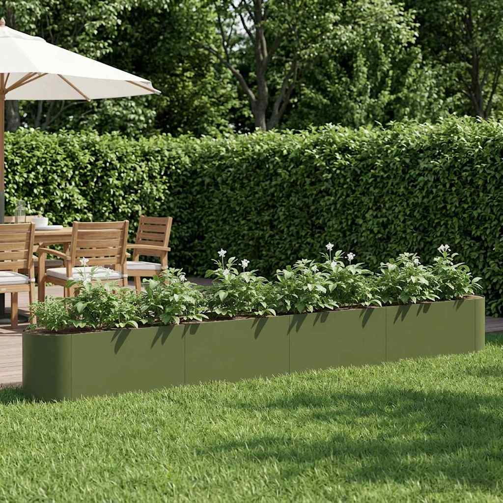 Letto rialzato da giardino Verde Oliva 360 x 40 x 40 cm
