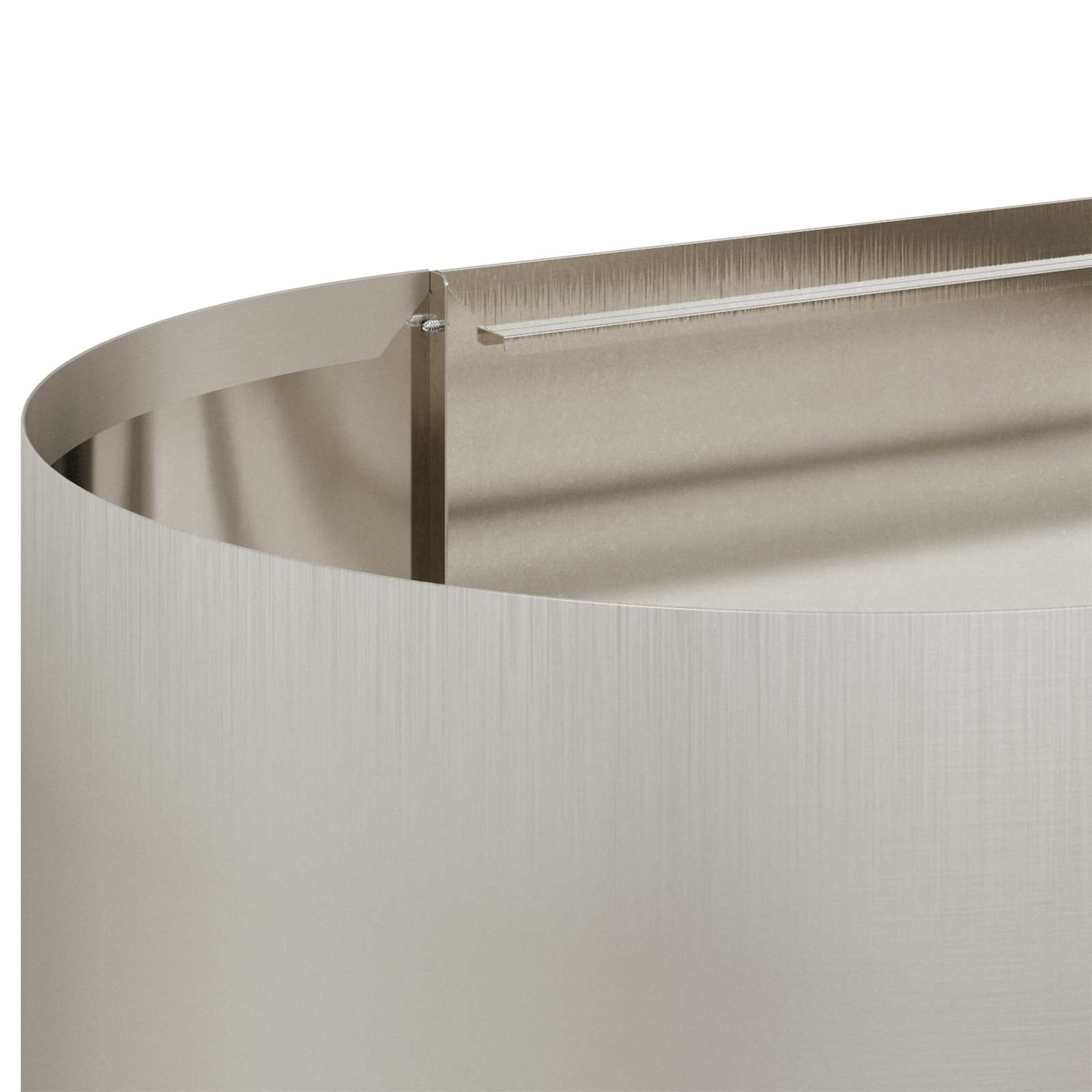 Letto rialzato da giardino Acciaio Inox 360 x 40 x 40 cm