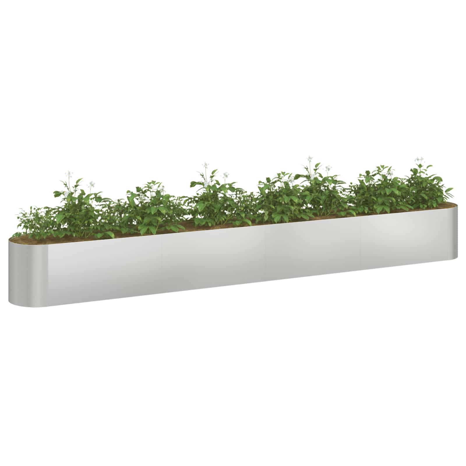 Letto rialzato da giardino Acciaio zincato 360 x 40 x 40 cm
