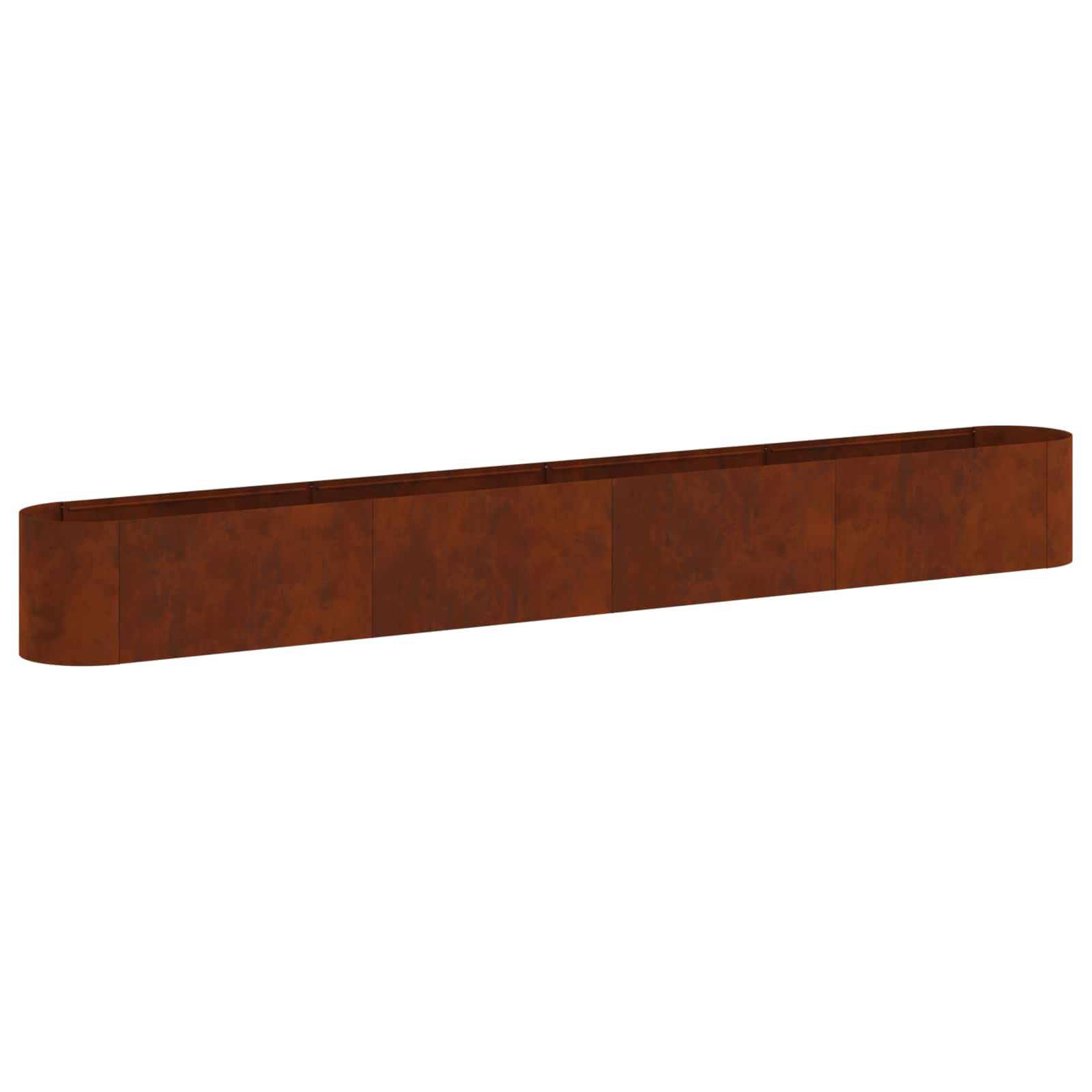 Letto rialzato da giardino Acciaio Corten 360 x 40 x 40 cm