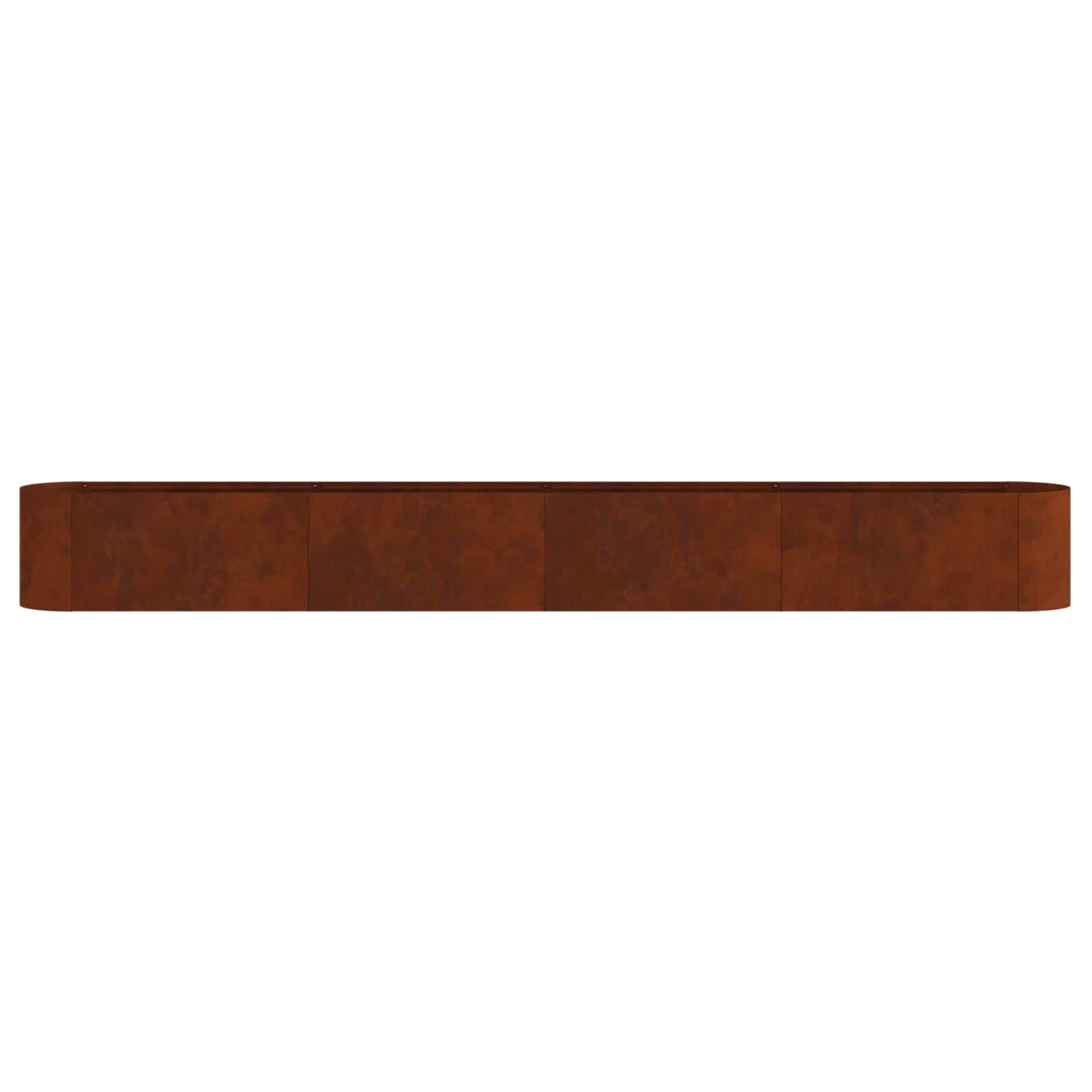 Letto rialzato da giardino Acciaio Corten 360 x 40 x 40 cm