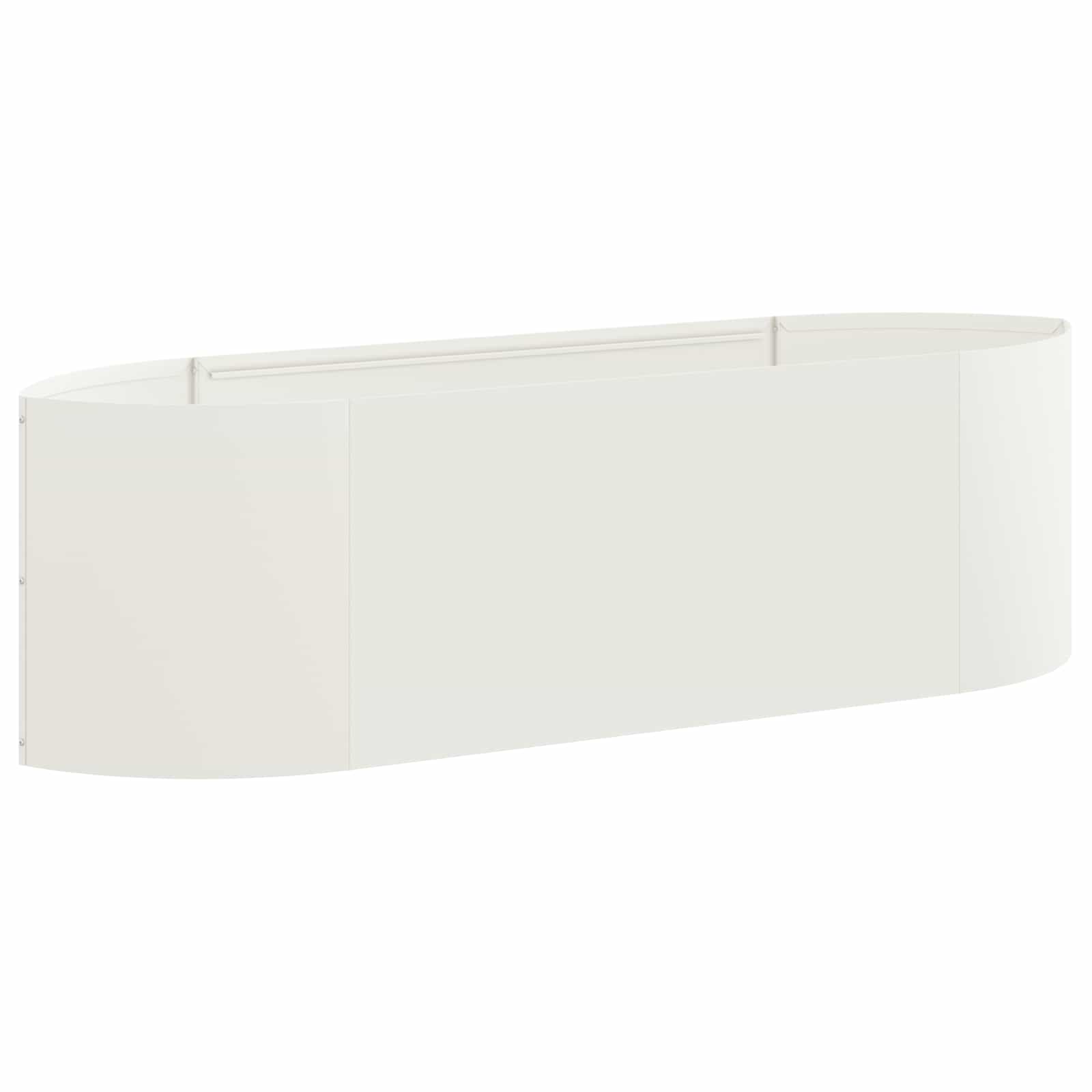 Letto rialzato da giardino Bianco 140 x 40 x 40 cm Acciaio