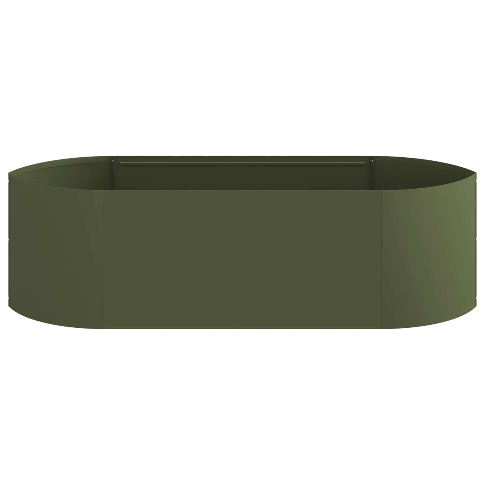 Letto rialzato da giardino Verde Oliva 140 x 40 x 40 cm Acciaio
