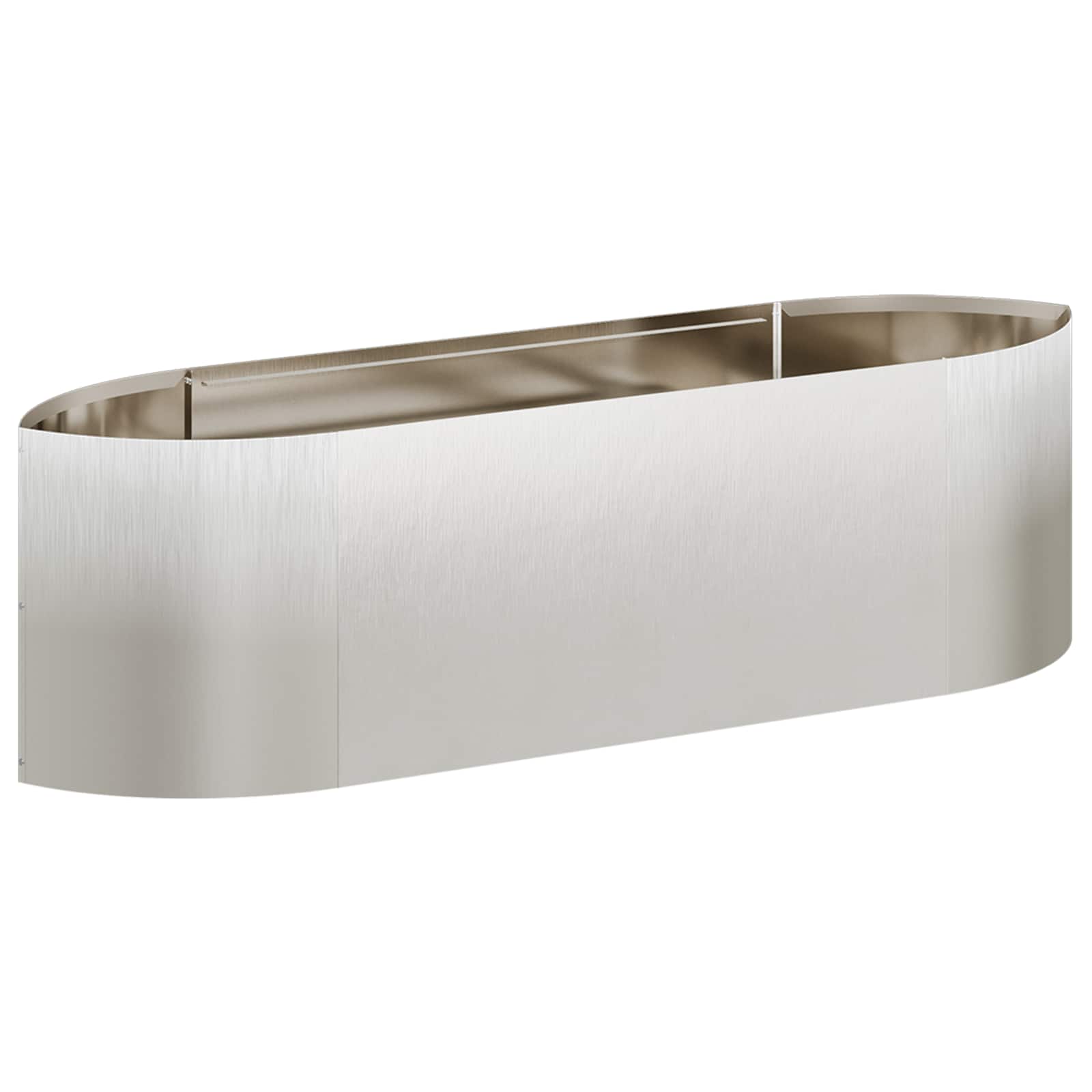 Letto rialzato da giardino Acciaio Inox 140 x 40 x 40 cm
