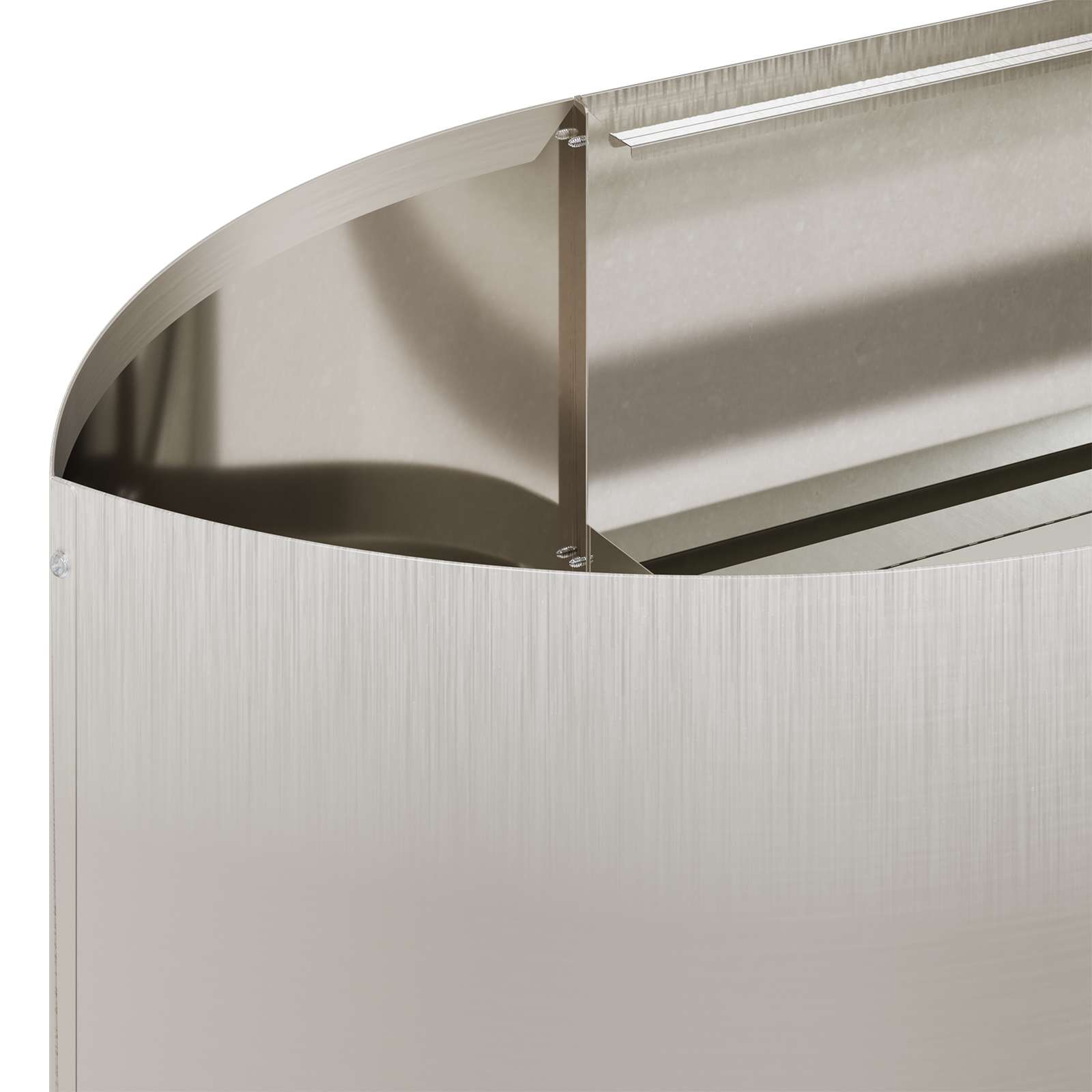 Letto rialzato da giardino Acciaio Inox 140 x 40 x 40 cm
