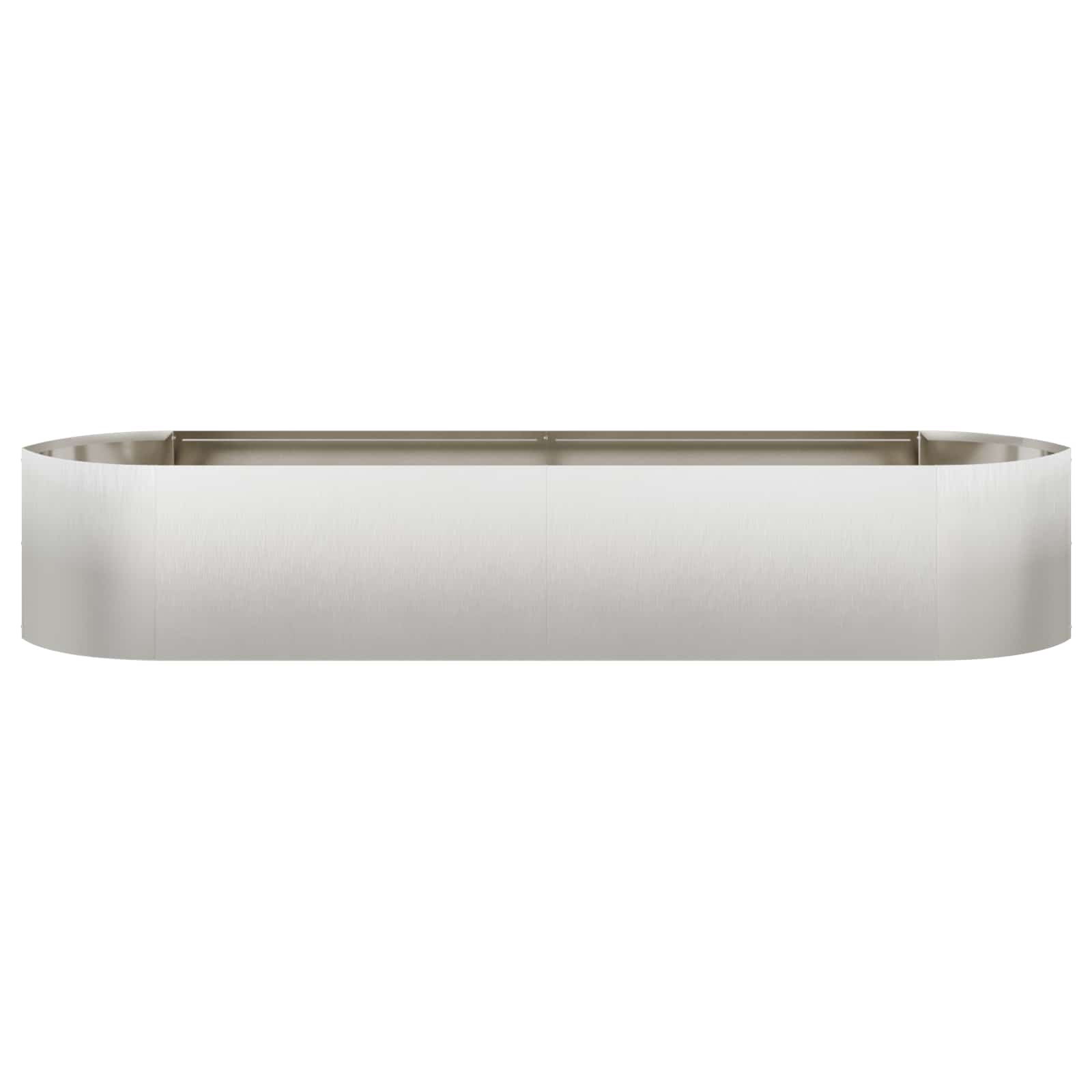 Letto rialzato da giardino Acciaio Inox 220 x 40 x 40 cm