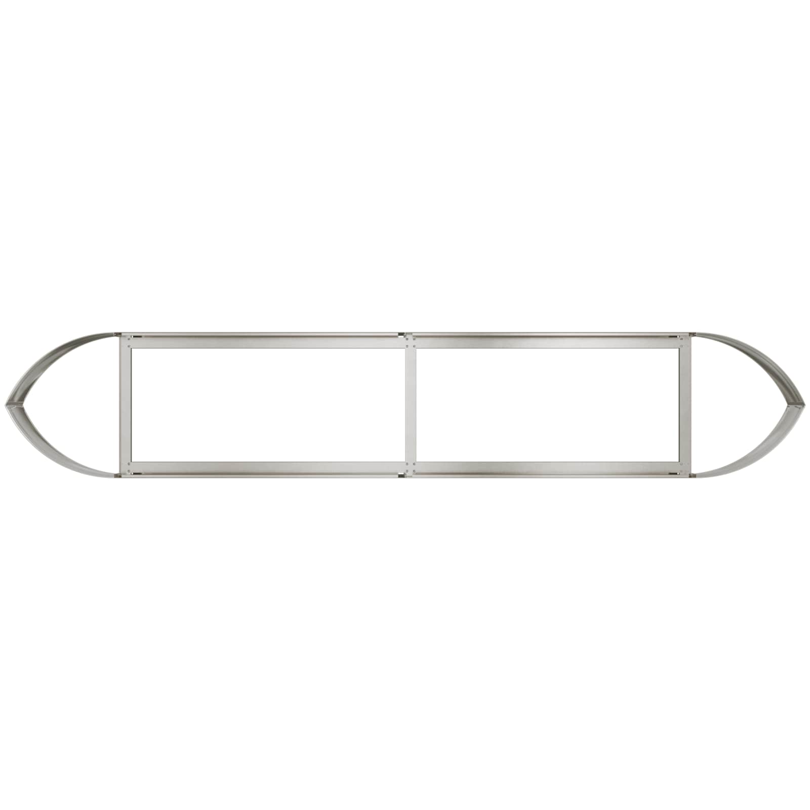 Letto rialzato da giardino Acciaio Inox 220 x 40 x 40 cm