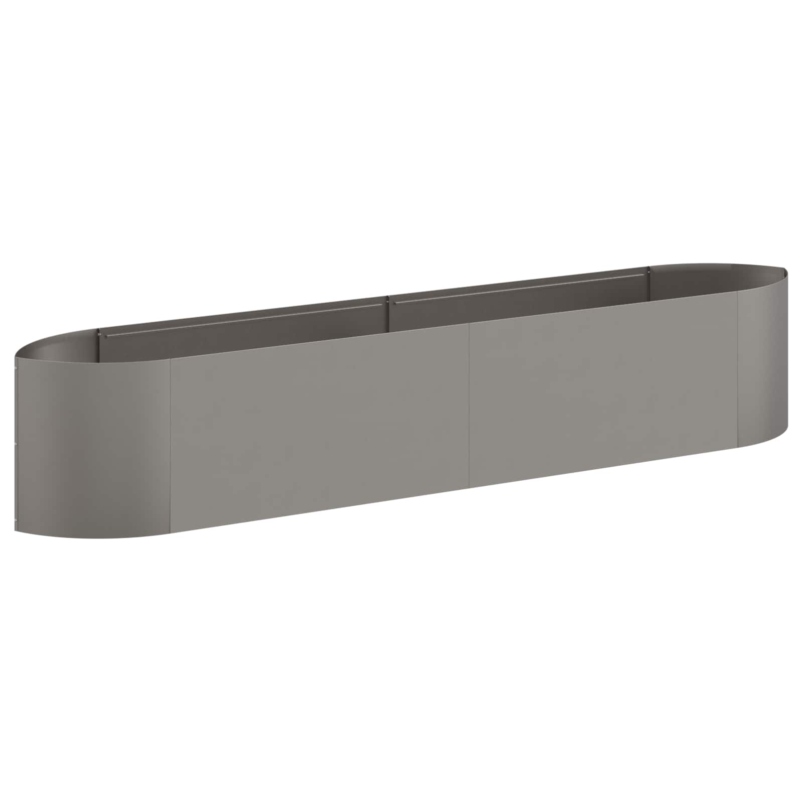 Letto rialzato da giardino Acciaio Corten 220 x 40 x 40 cm