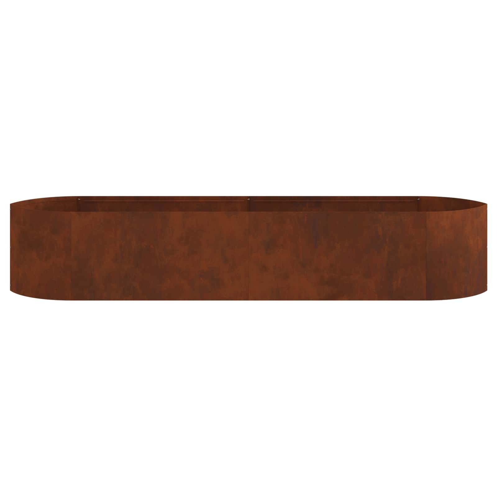 Letto rialzato da giardino Acciaio Corten 220 x 40 x 40 cm