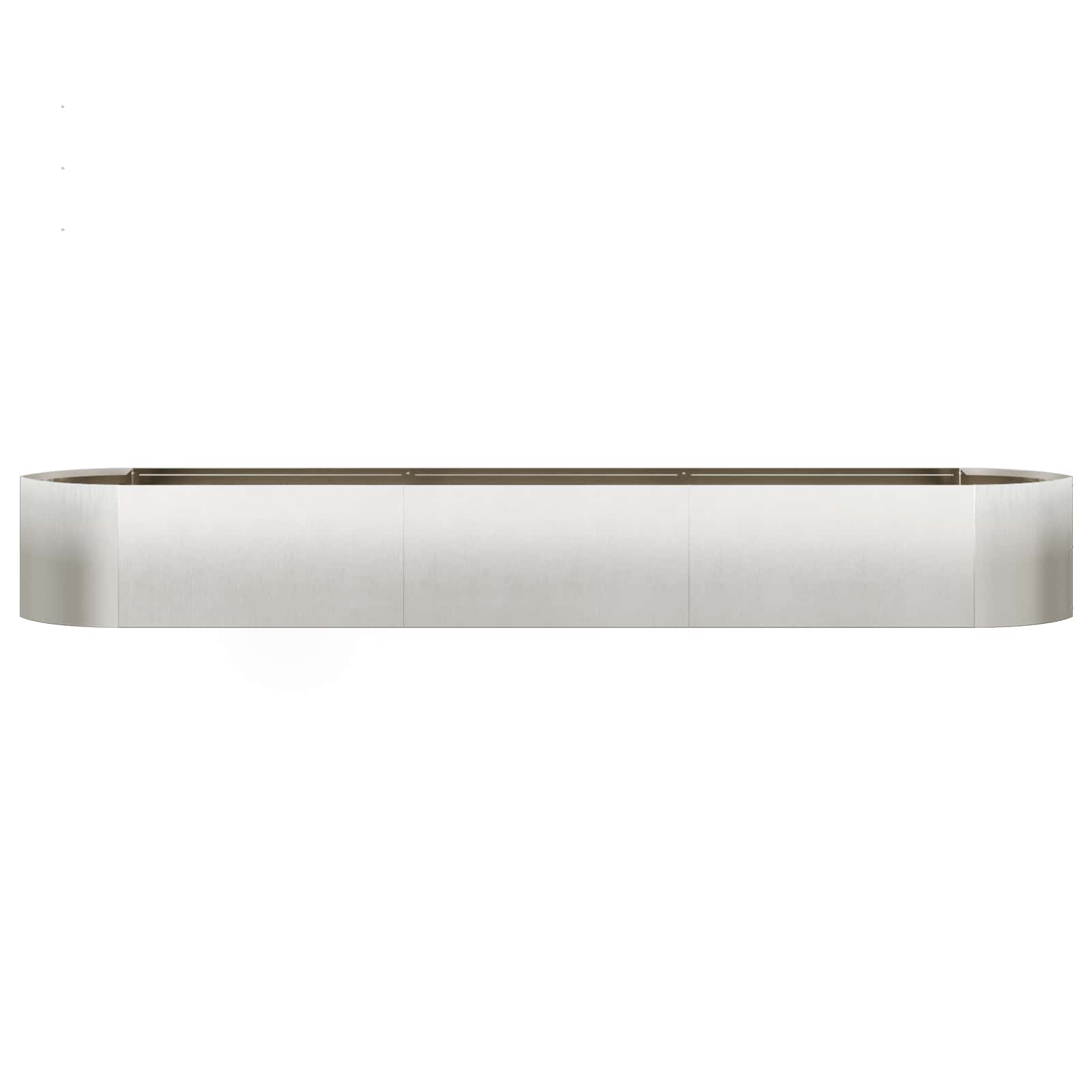 Letto rialzato da giardino Acciaio Inox 300 x 40 x 40 cm