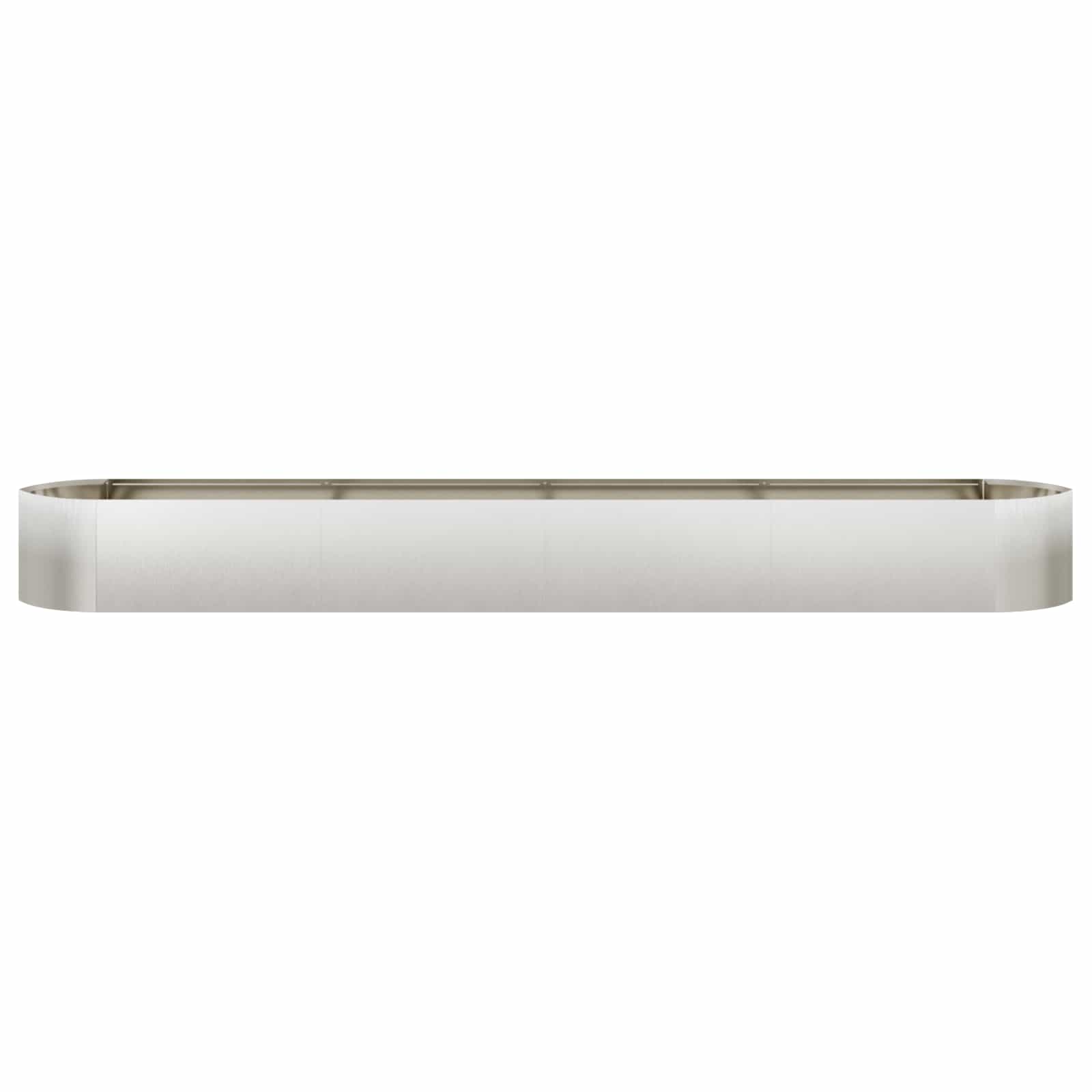 Letto rialzato da giardino Acciaio Inox 380 x 40 x 40 cm