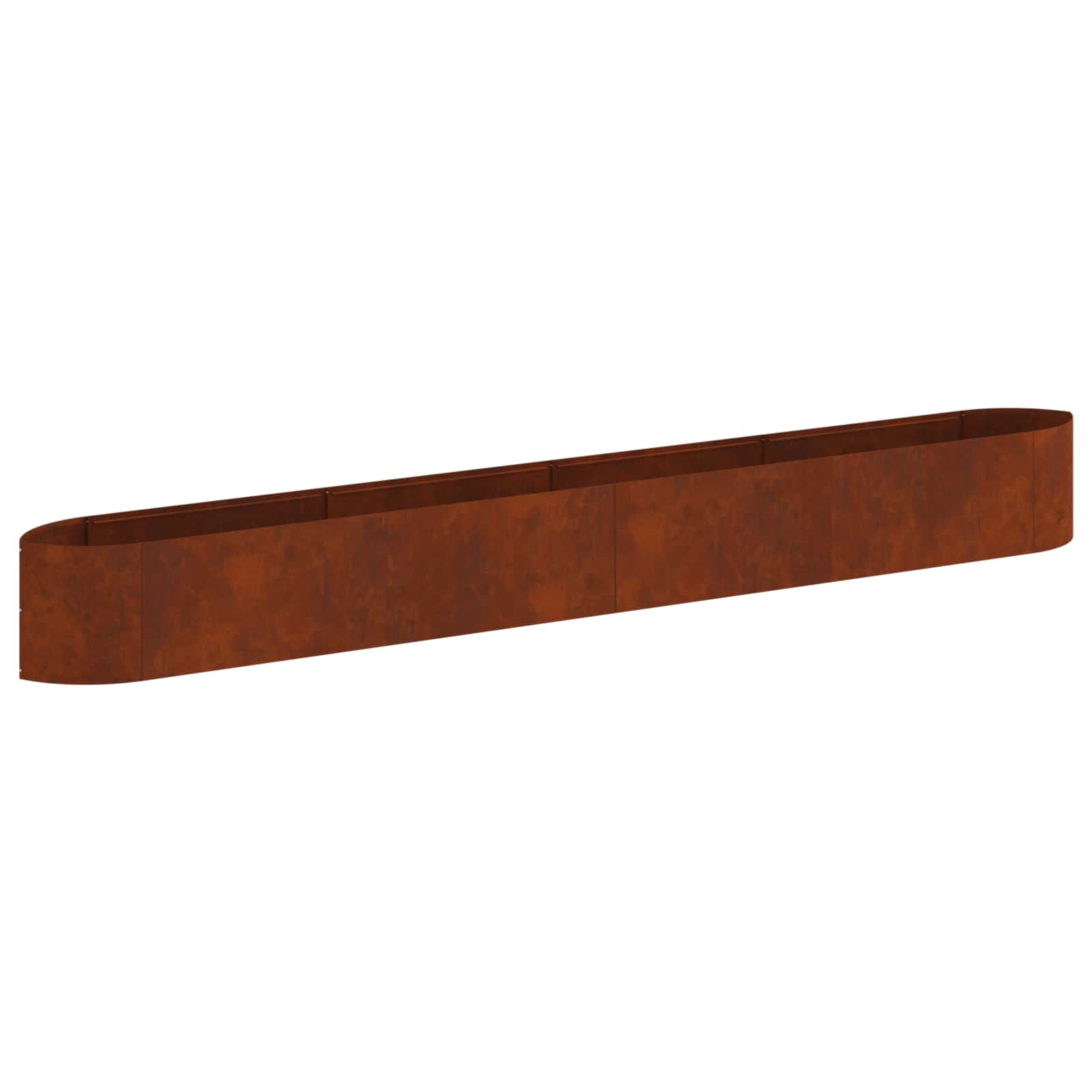 Letto rialzato da giardino Acciaio Corten 380 x 40 x 40 cm