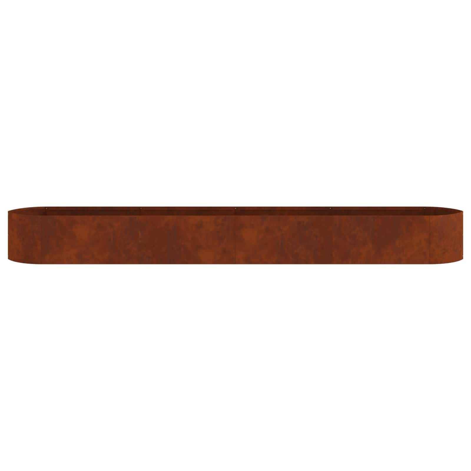 Letto rialzato da giardino Acciaio Corten 380 x 40 x 40 cm