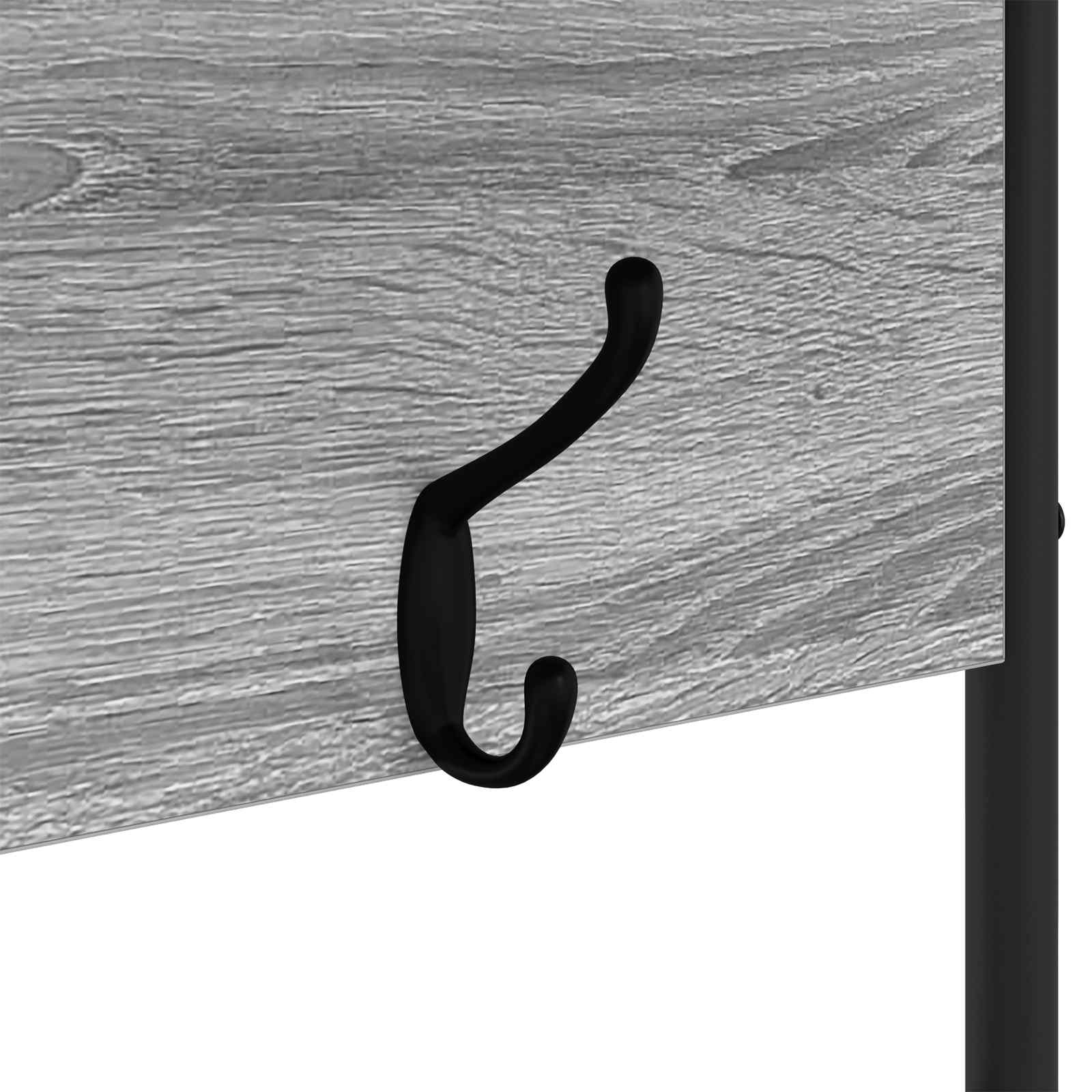 Appendiabiti con panca per scarpe Sonoma grigio