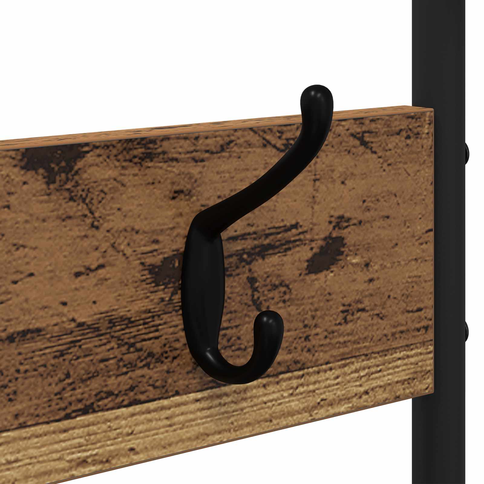 Appendiabiti con panca per scarpe Legno antico