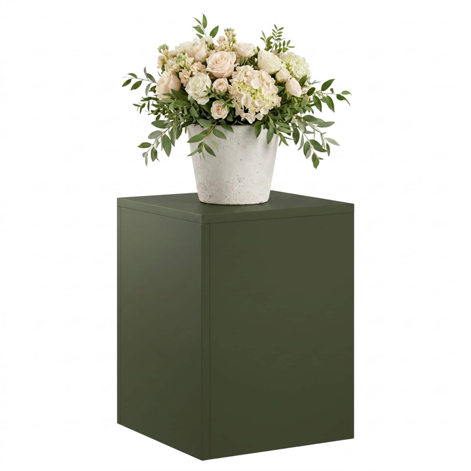 Supporto per piante Verde Oliva 30 x 30 x 40 cm Acciaio Corten