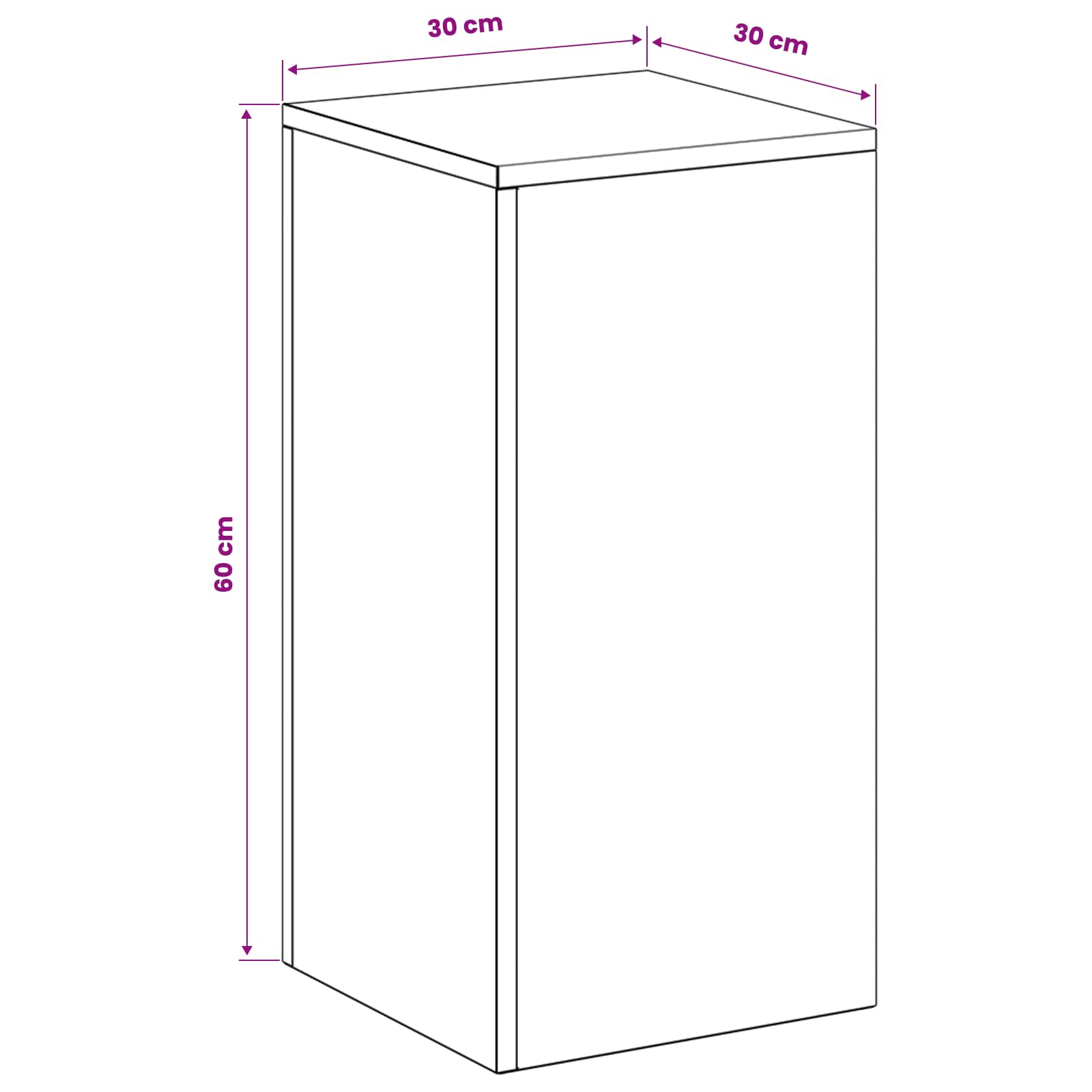 Supporto per piante 2 pcs Nero 30 x 30 x 60 cm Acciaio