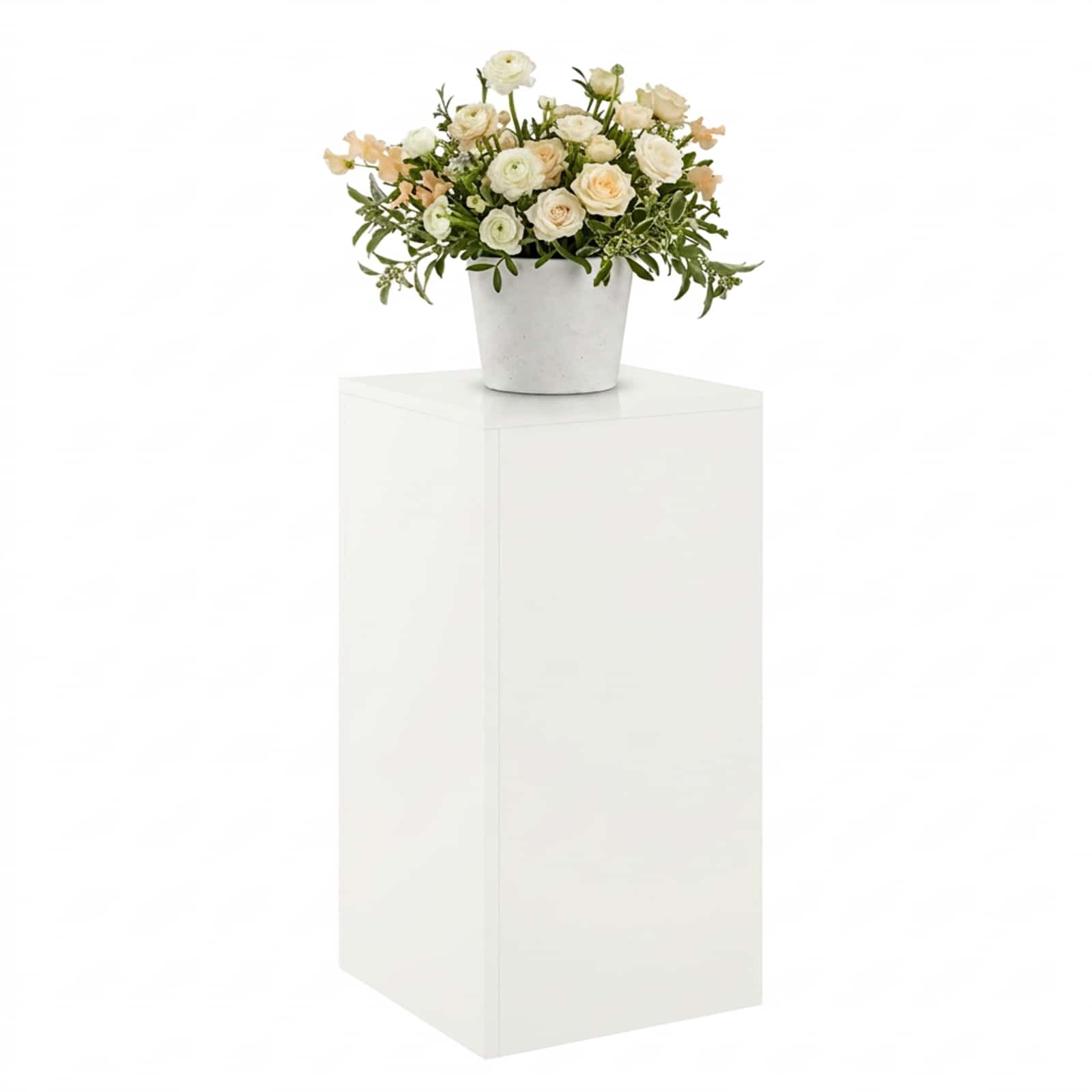 Supporto per piante Bianco 30 x 30 x 60 cm Acciaio